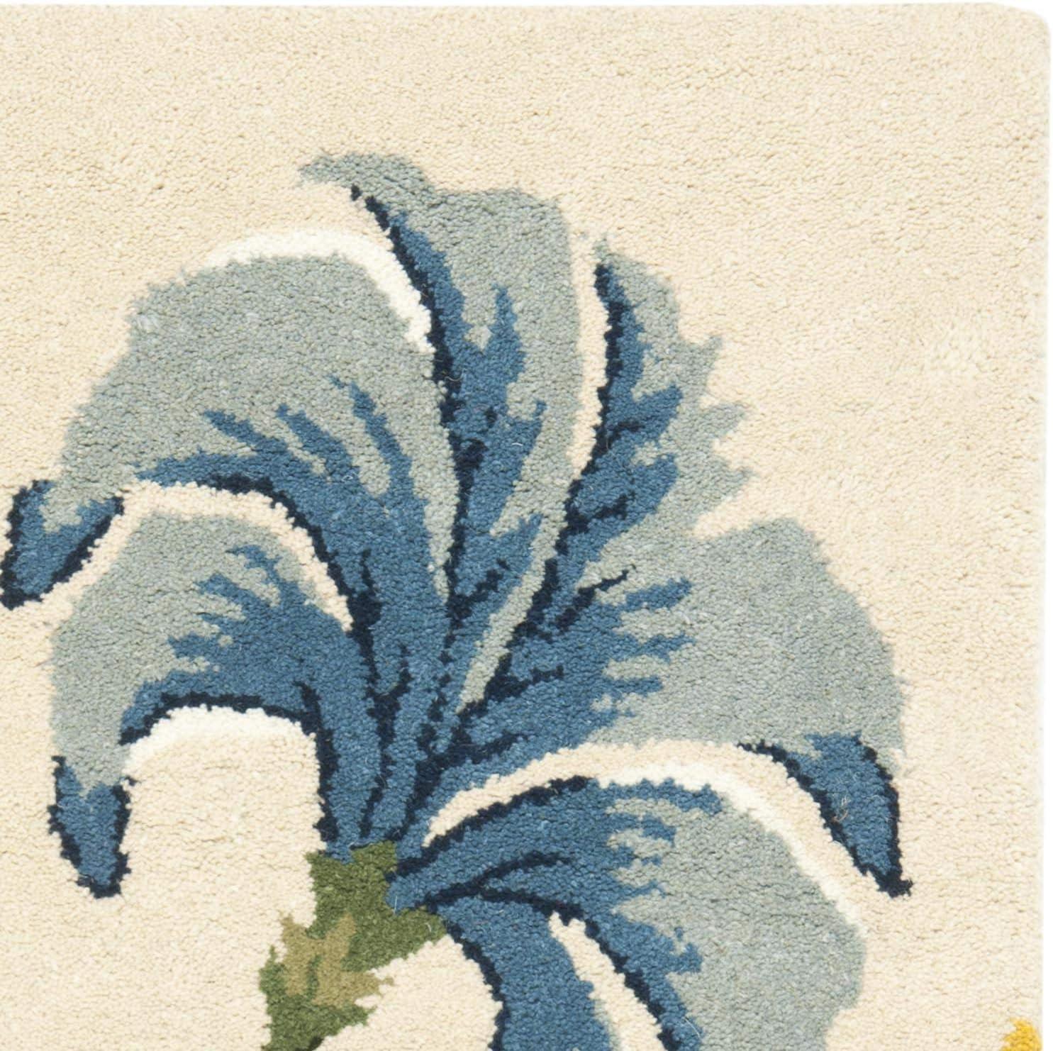 SAFAVIEH Soho Noah Floral Wool Area Rug, Beige/Multi, 2' x 3'