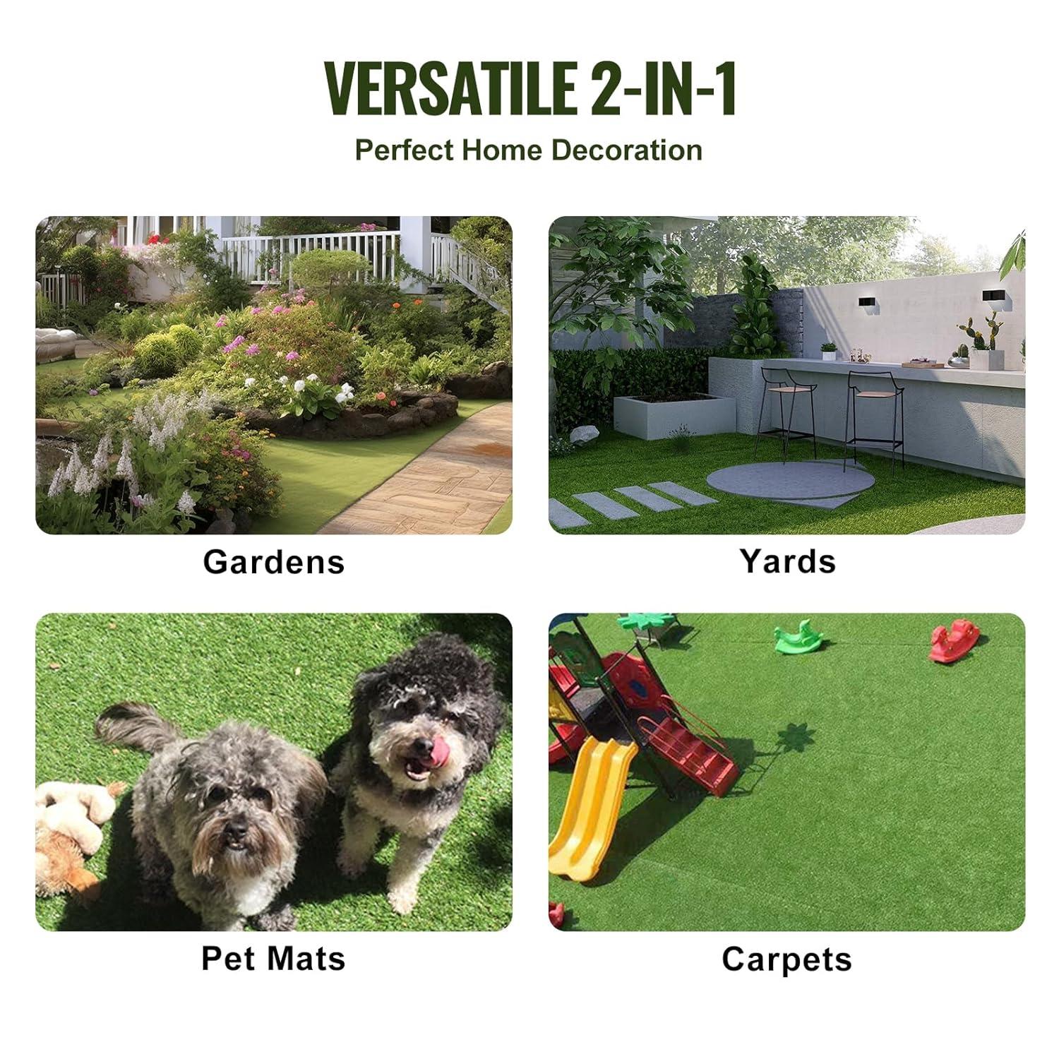VEVOR 12" x 12" Artificial Grass Turf Panels (Set of 9)