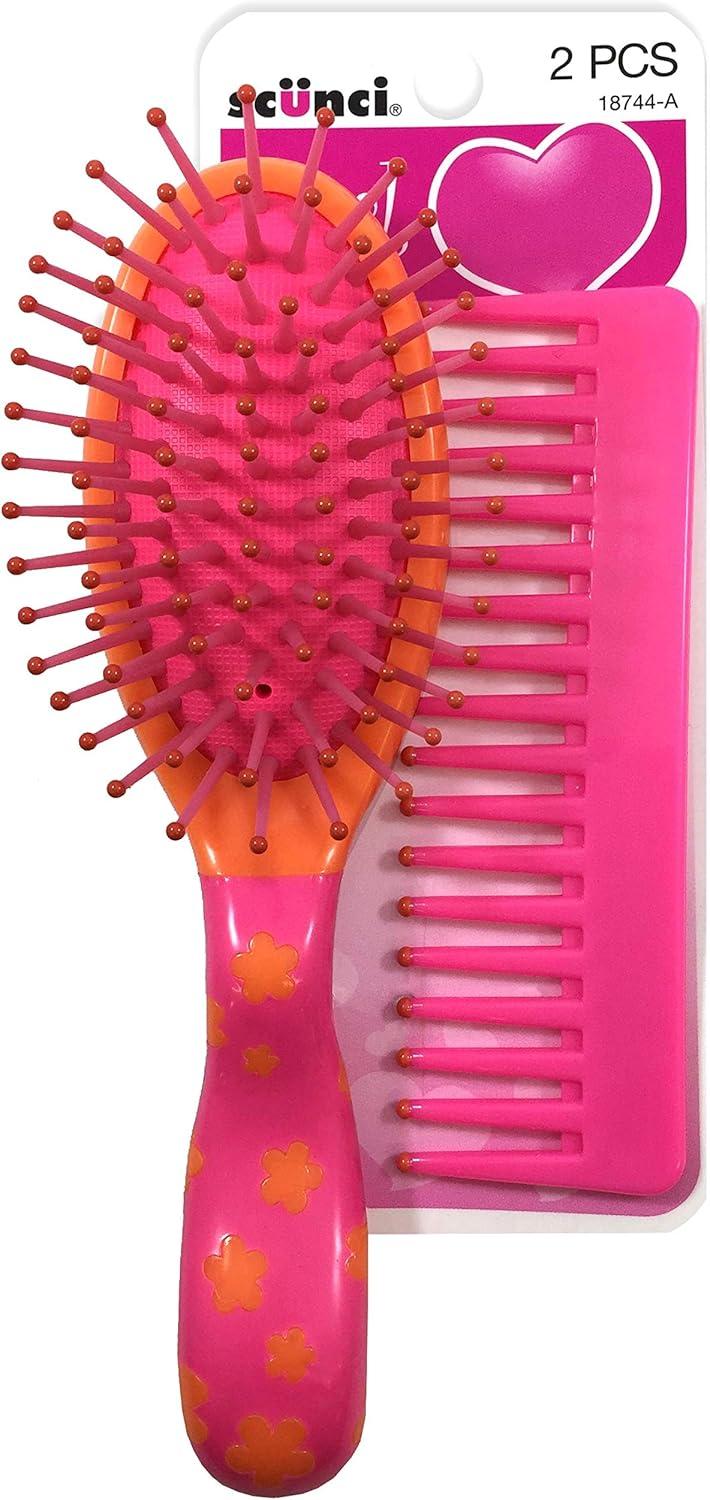 Assorted Color Kids Brush and Comb Set