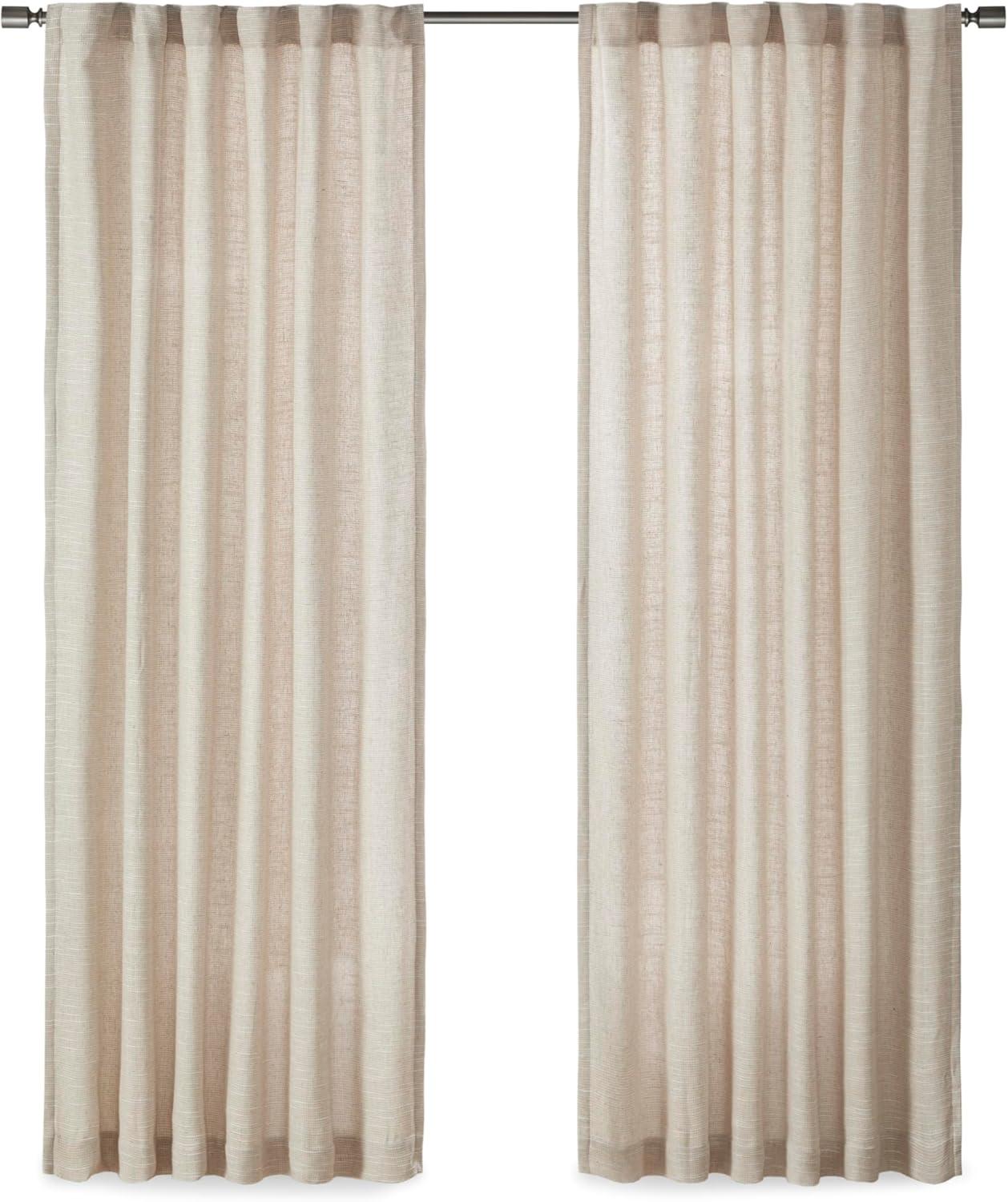 Fleece Lined Rod Pocket Single Curtain Panel