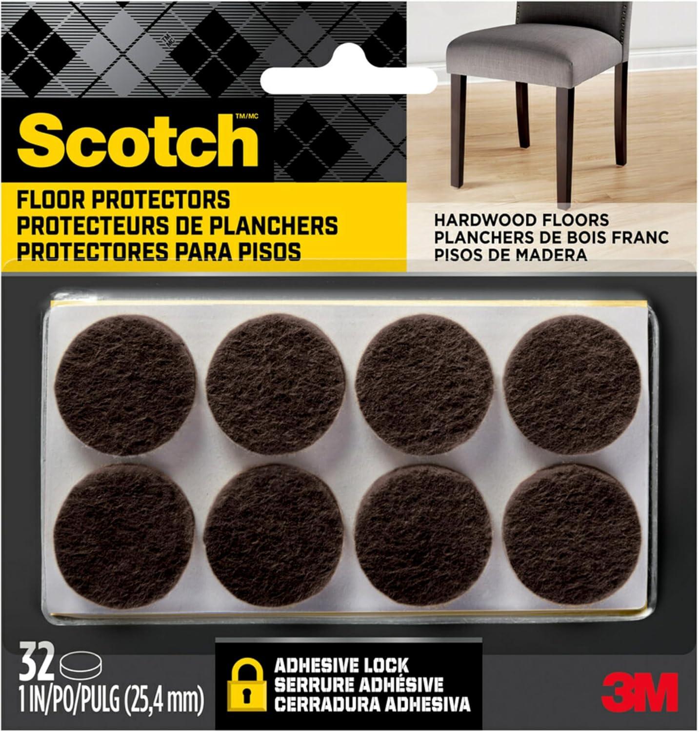 Scotch 1" 32pk Felt Pads