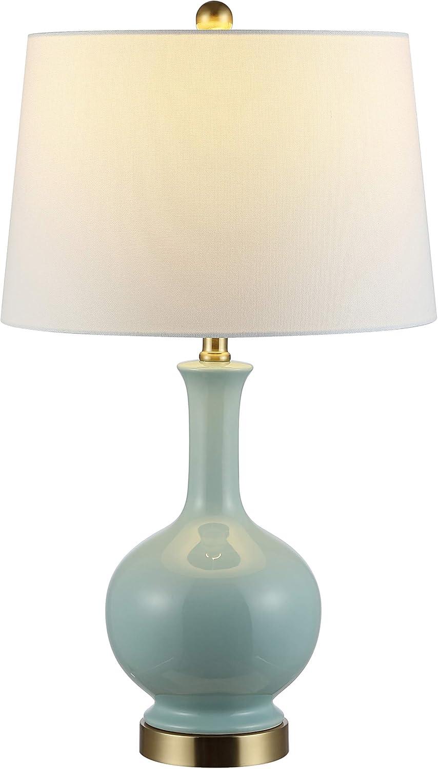 Bowie Ceramic Table Lamp - Robins Egg Blue - Safavieh.