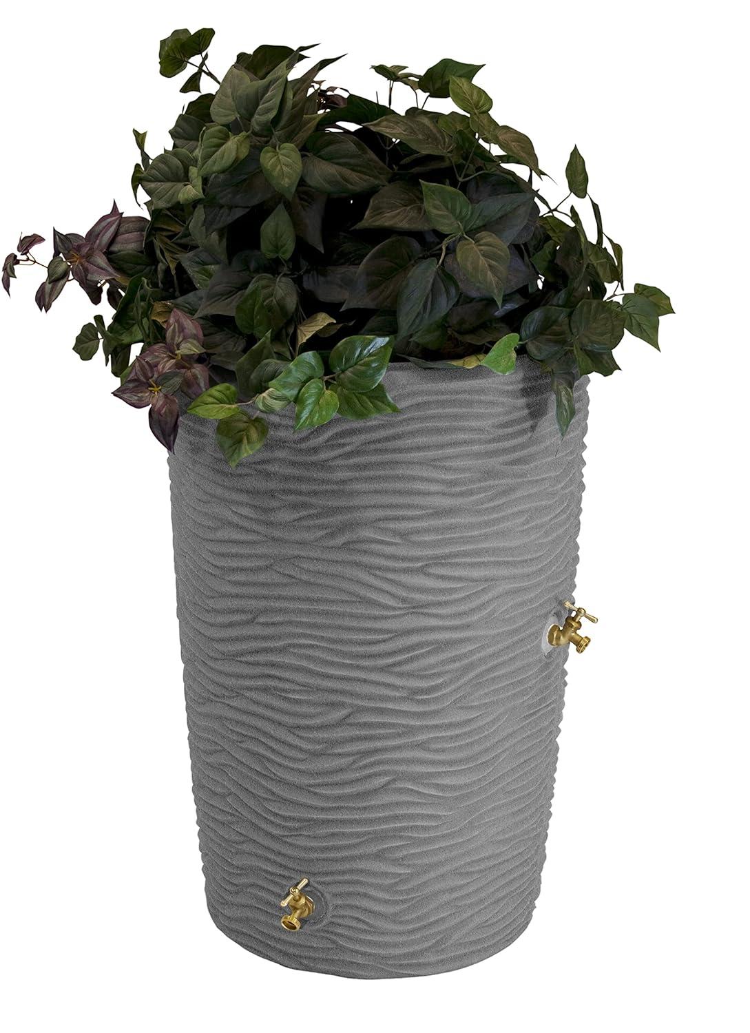 Good Ideas Good Ideas 50 Gallons Plastic Drainable Planter Rain Barrel
