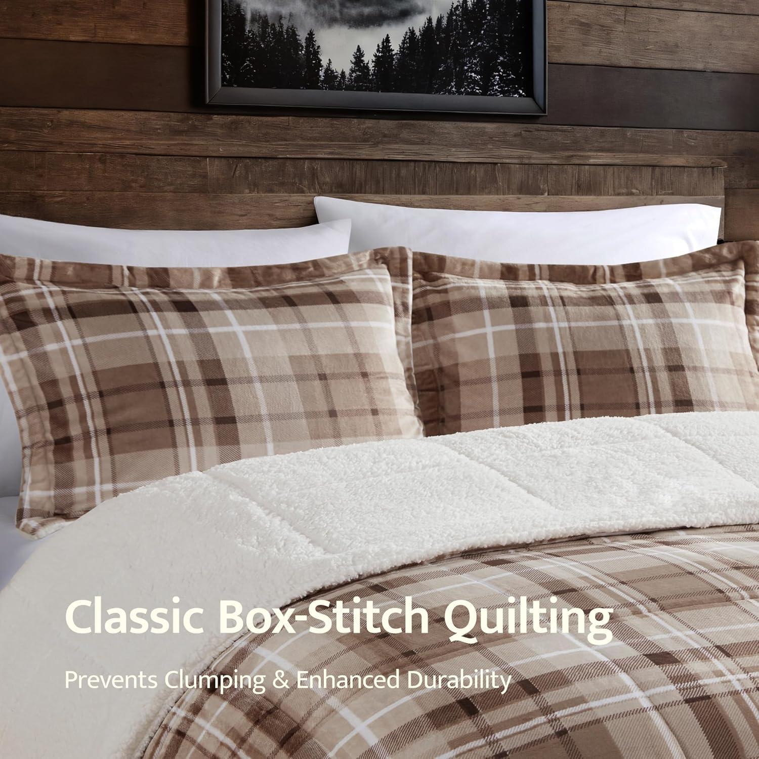 Woolrich Alton Plush to Sherpa Down Alternative Comforter Set