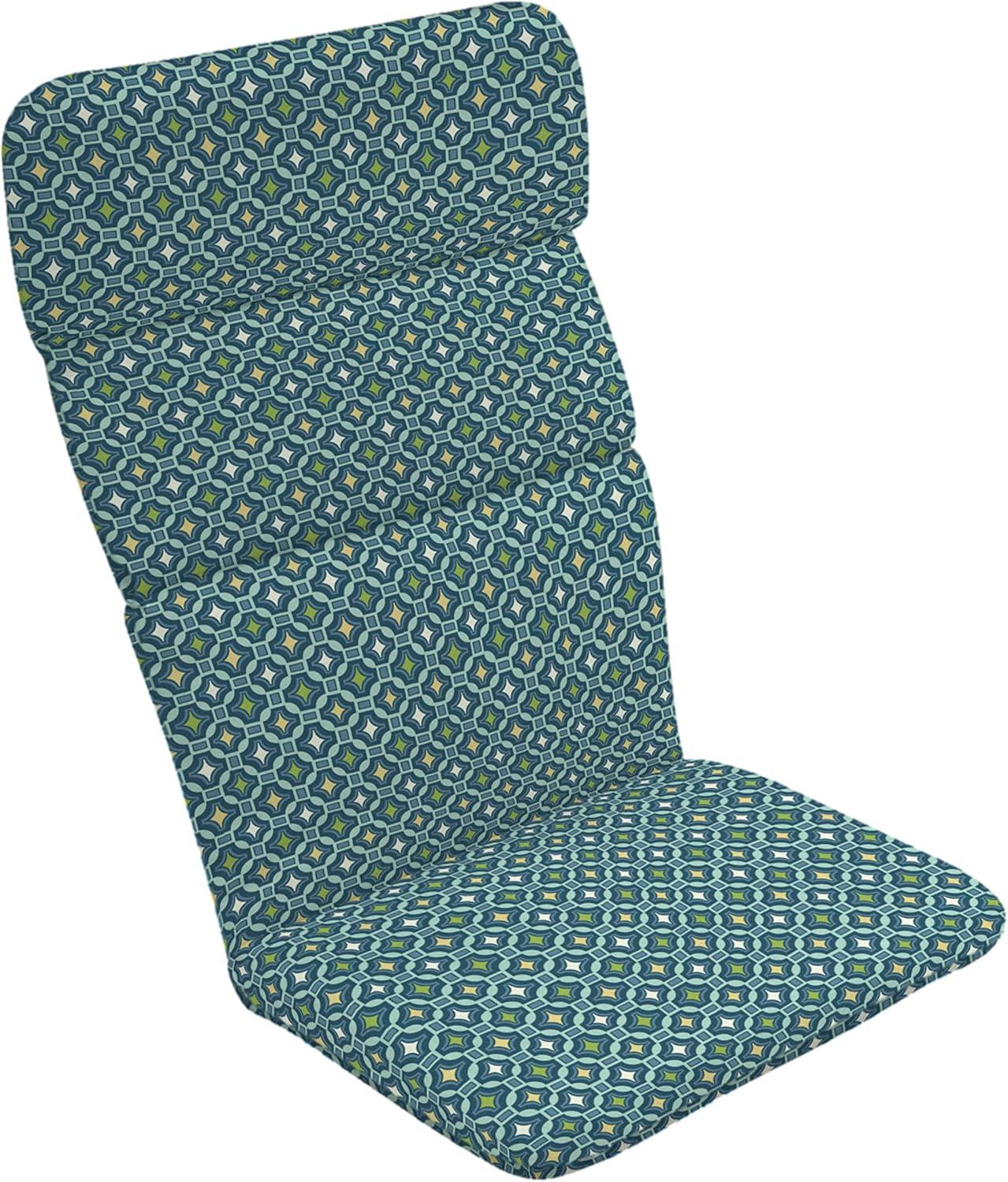 Arden Selections Outdoor Rocking Chair or Adirondack Cushion, 20 x 17, Water Repellent, Fade Resistant 17 x 20, Alana Tile