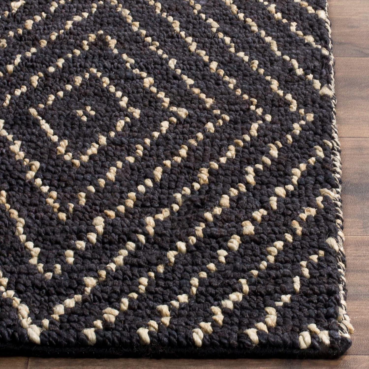 Wilmore Handwoven Flatweave Black Area Rug