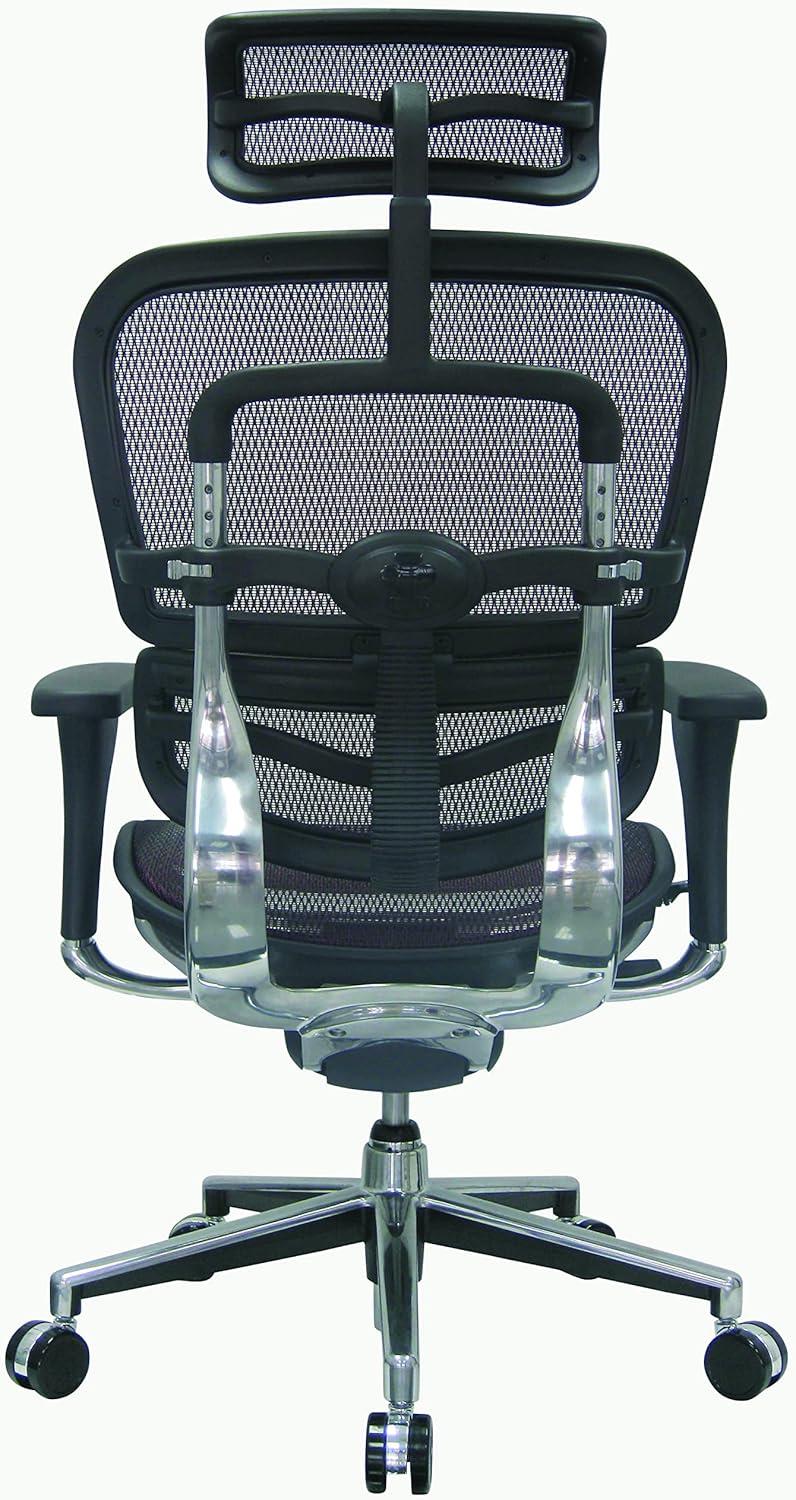 Raynor Eurotech Ergo Human High Back Managers Chair with Headrest and Mesh Plum Red ME7ERG-Red(N)