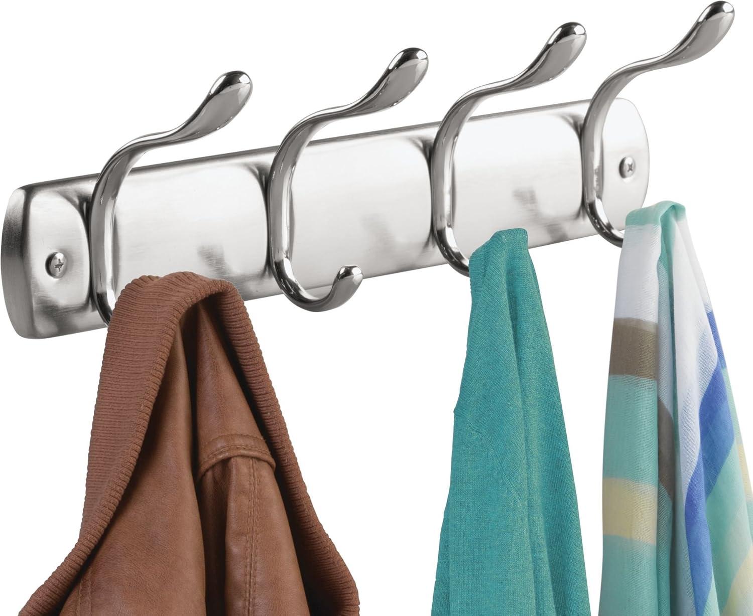 Bruschia Metal Wall 4 - Hook Wall Mounted Coat Rack