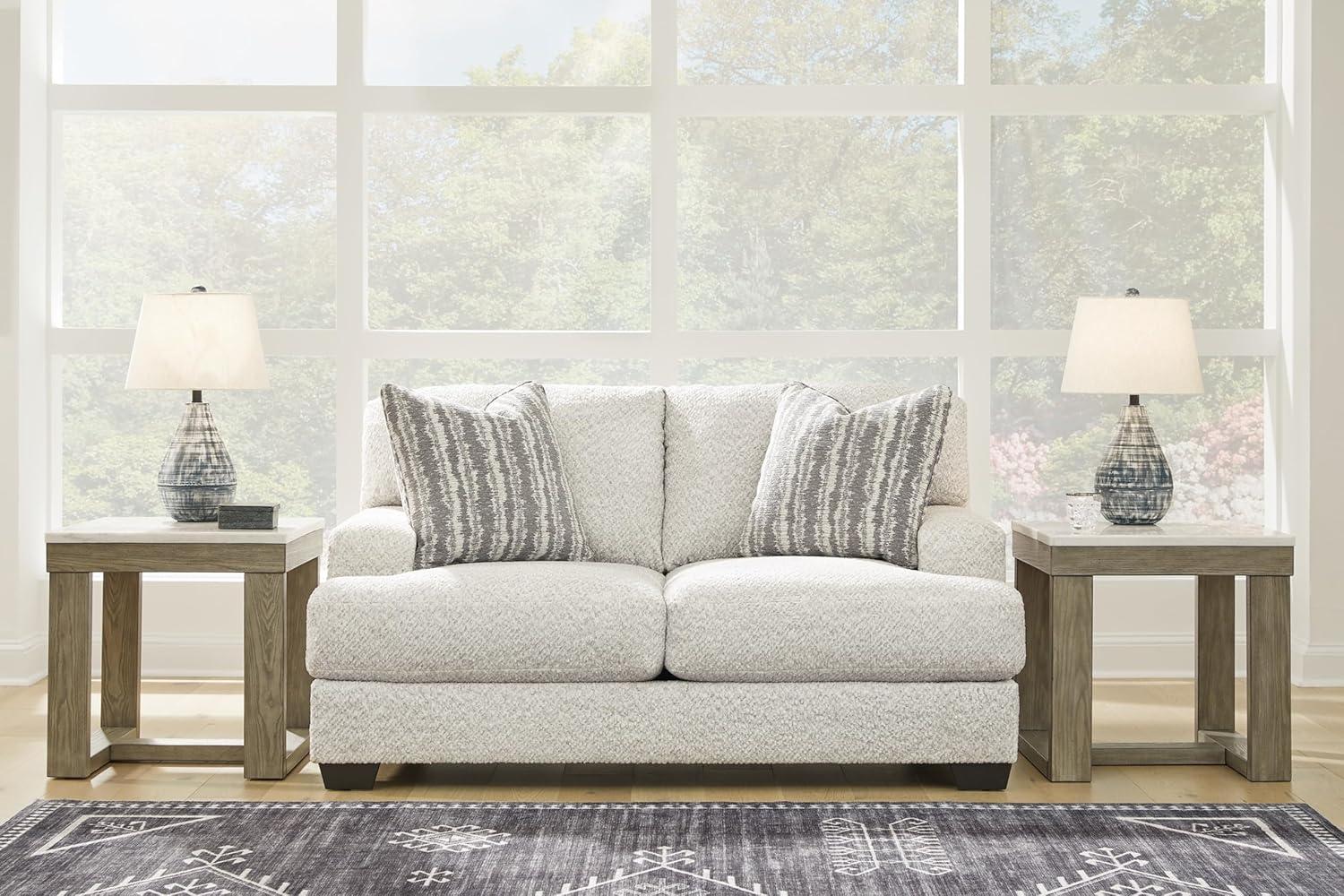 68" Recessed Arm Loveseat with Reversible Cushions