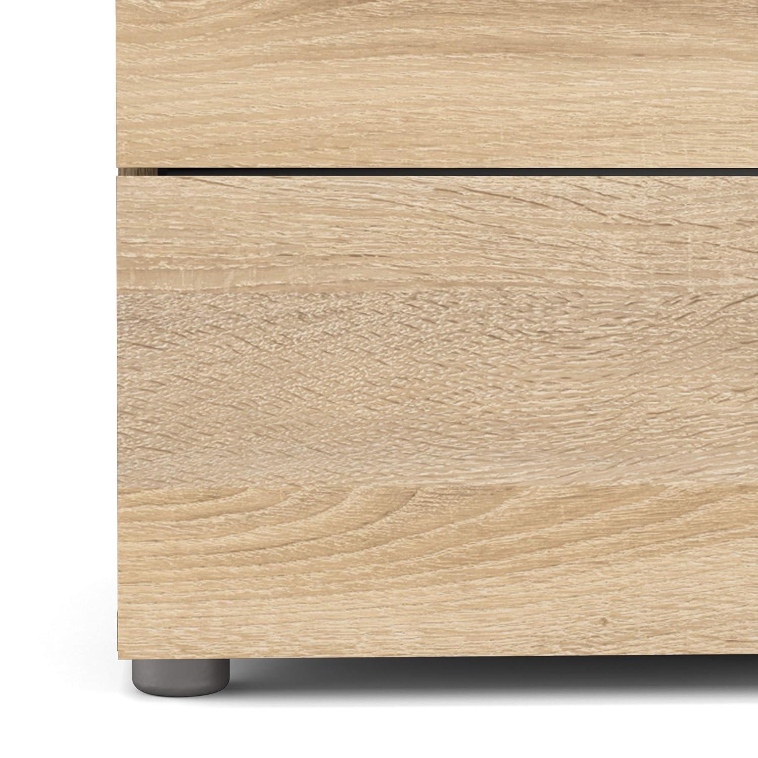 Tvilum Loft 4 Drawer Chest Dresser for Adults, Oak Structure