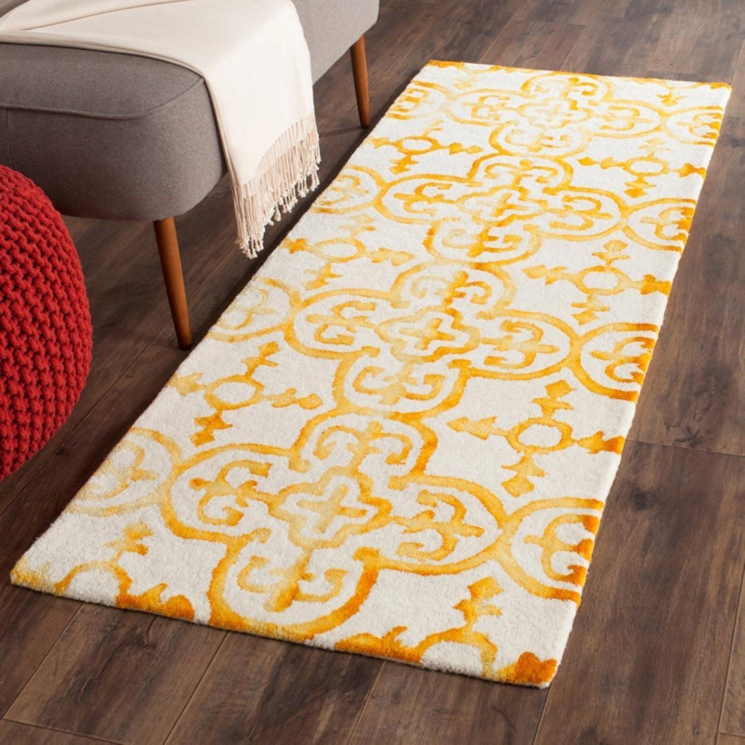 Ivory and Brown 9' x 12' Hand-Tufted Wool Area Rug