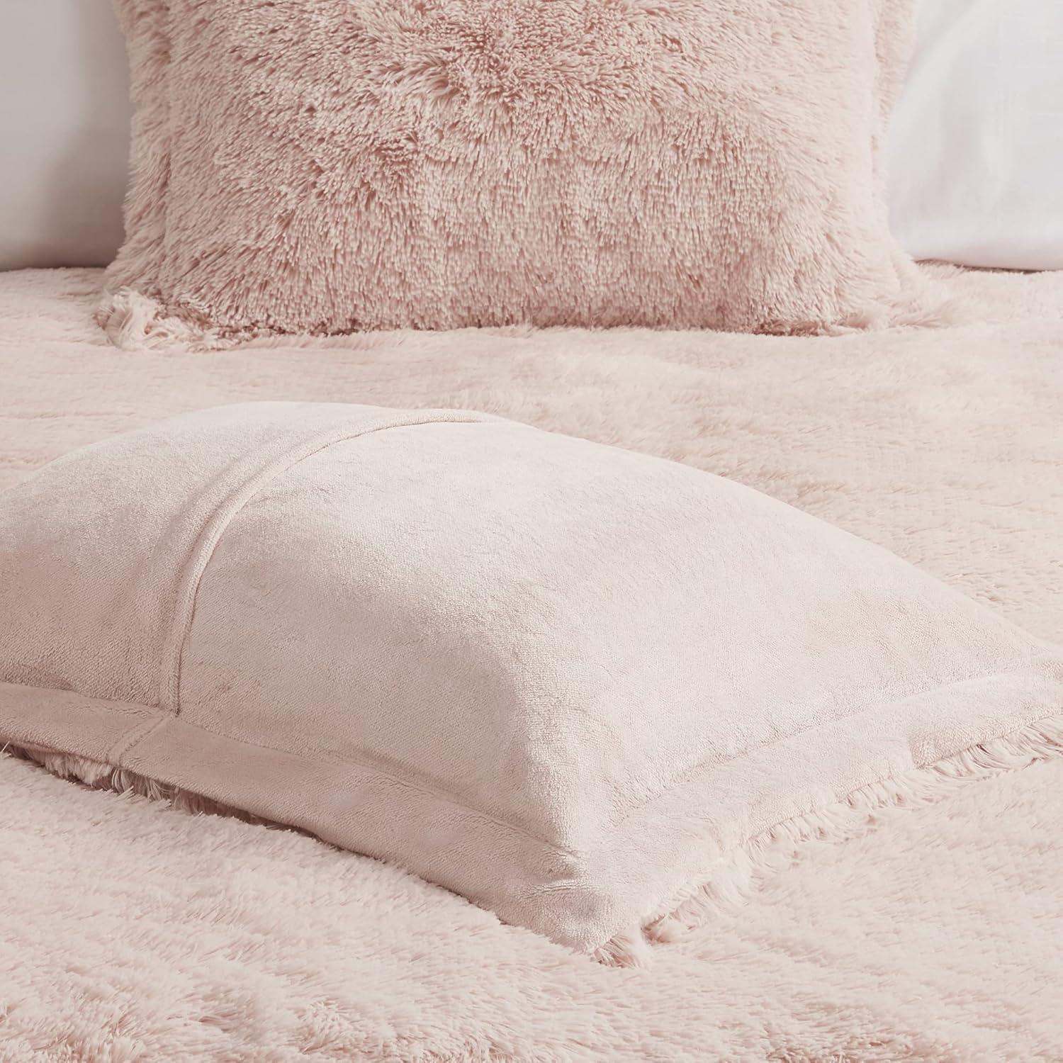 Trahan Shaggy Faux Fur Duvet Cover Set