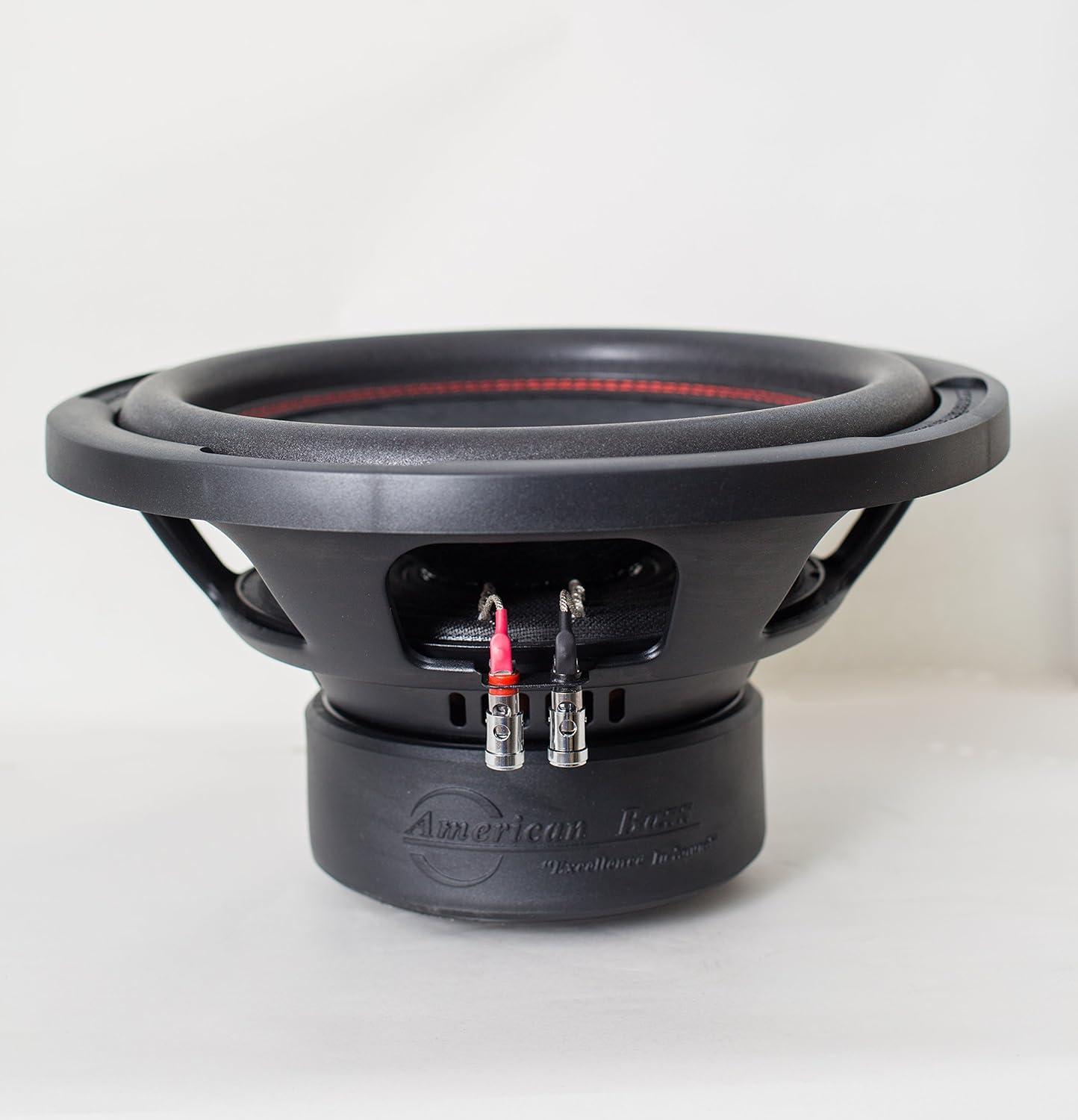 American Bass Usa xD 1222 1000 Watt Max Dual 2Ohm 12 Inch Subwoofer, Black