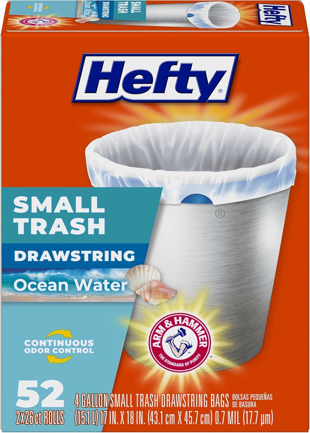 Hefty Ocean Water Trash Bag - Small - 52ct