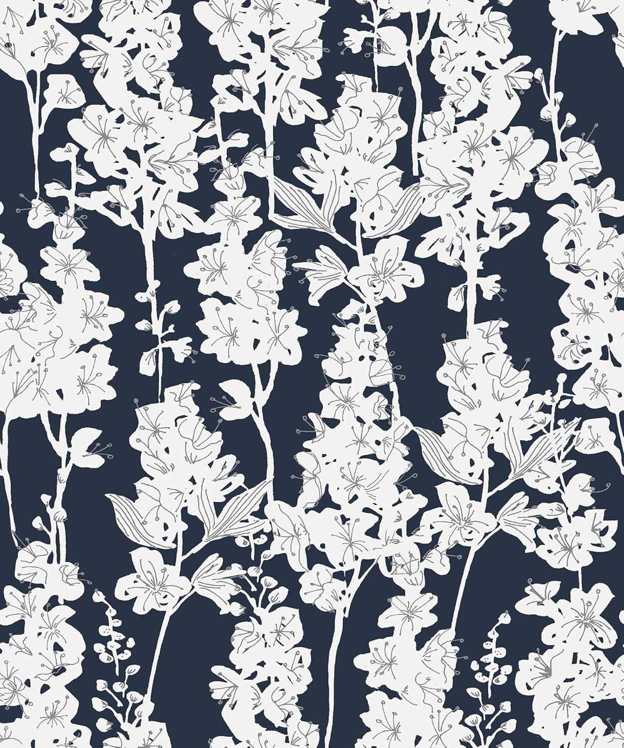 Larkspur 18' L x 20.5" W Peel and Stick Wallpaper Roll