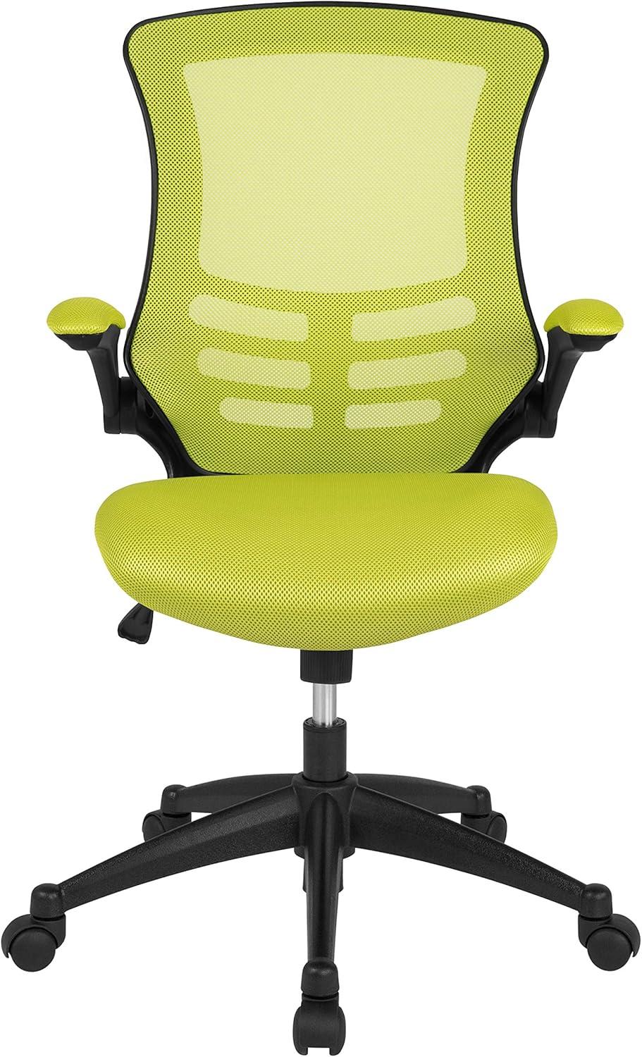 Flash Furniture Mid-Back Mesh Swivel Ergonomic Task Office Chair with Flip-Up Arms