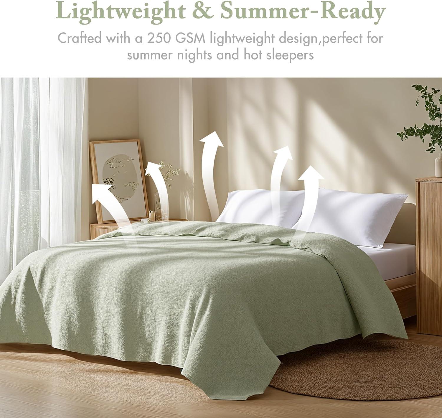 Freshspun Basketweave Cotton Blanket