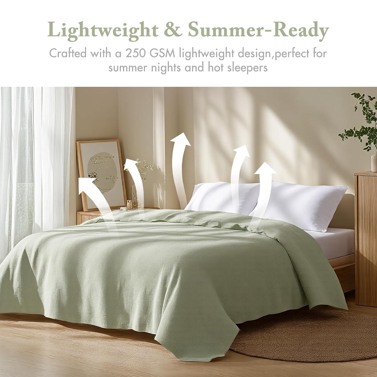 Freshspun Basketweave Cotton Blanket