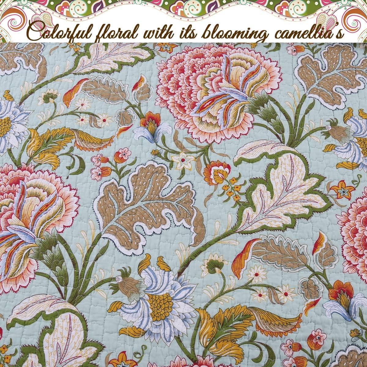 Cozy Line Home Fashion Cotton Floral Quilt Set