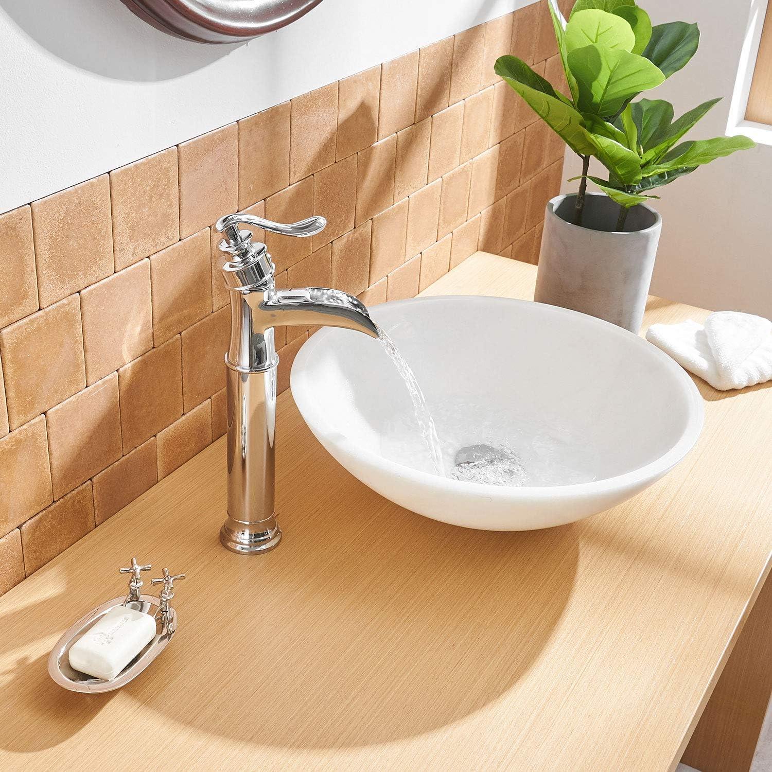 Vessel Sink Faucet Single-handle Bathroom Faucet with Drain Assembly