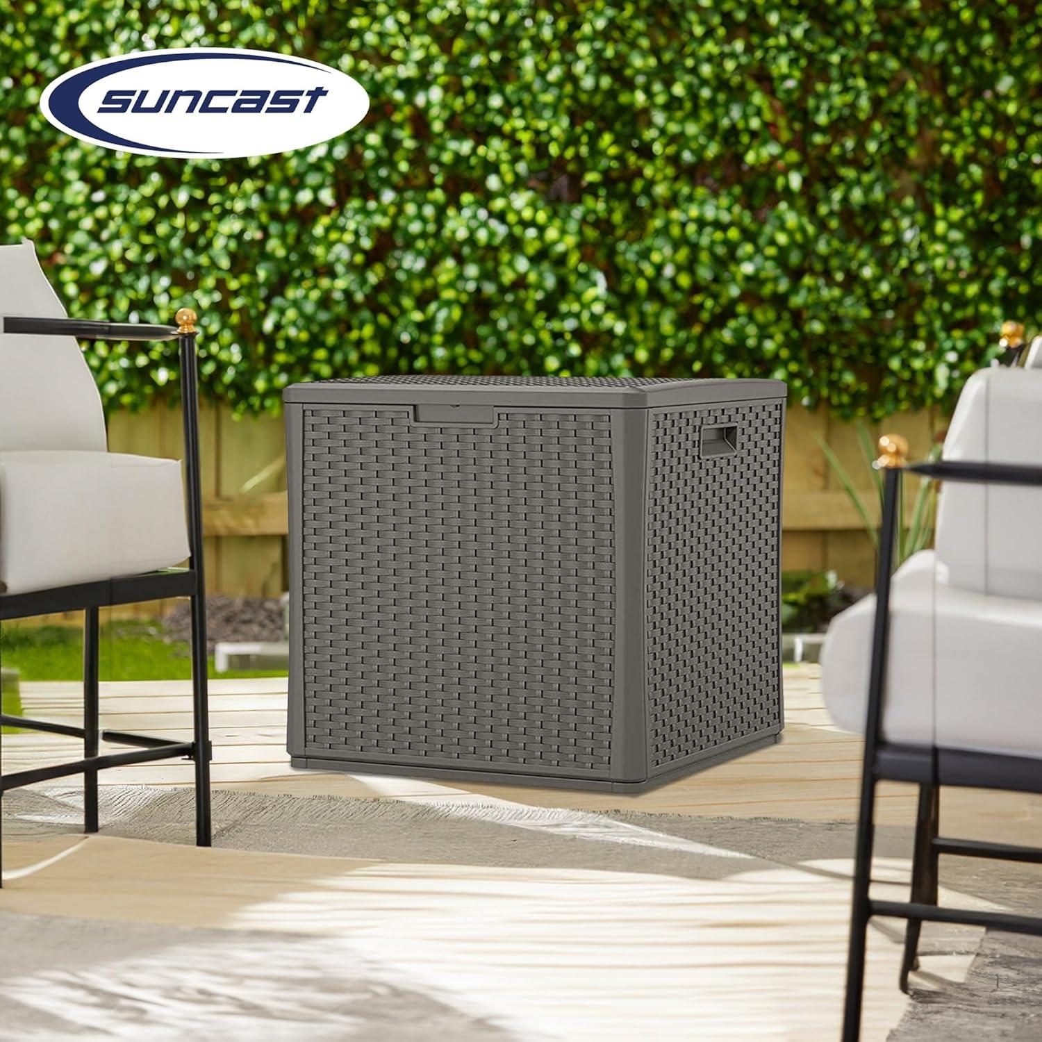 Suncast Suncast 26.75'' W 60 Gallons Water Resistant Resin Lockable Deck Box