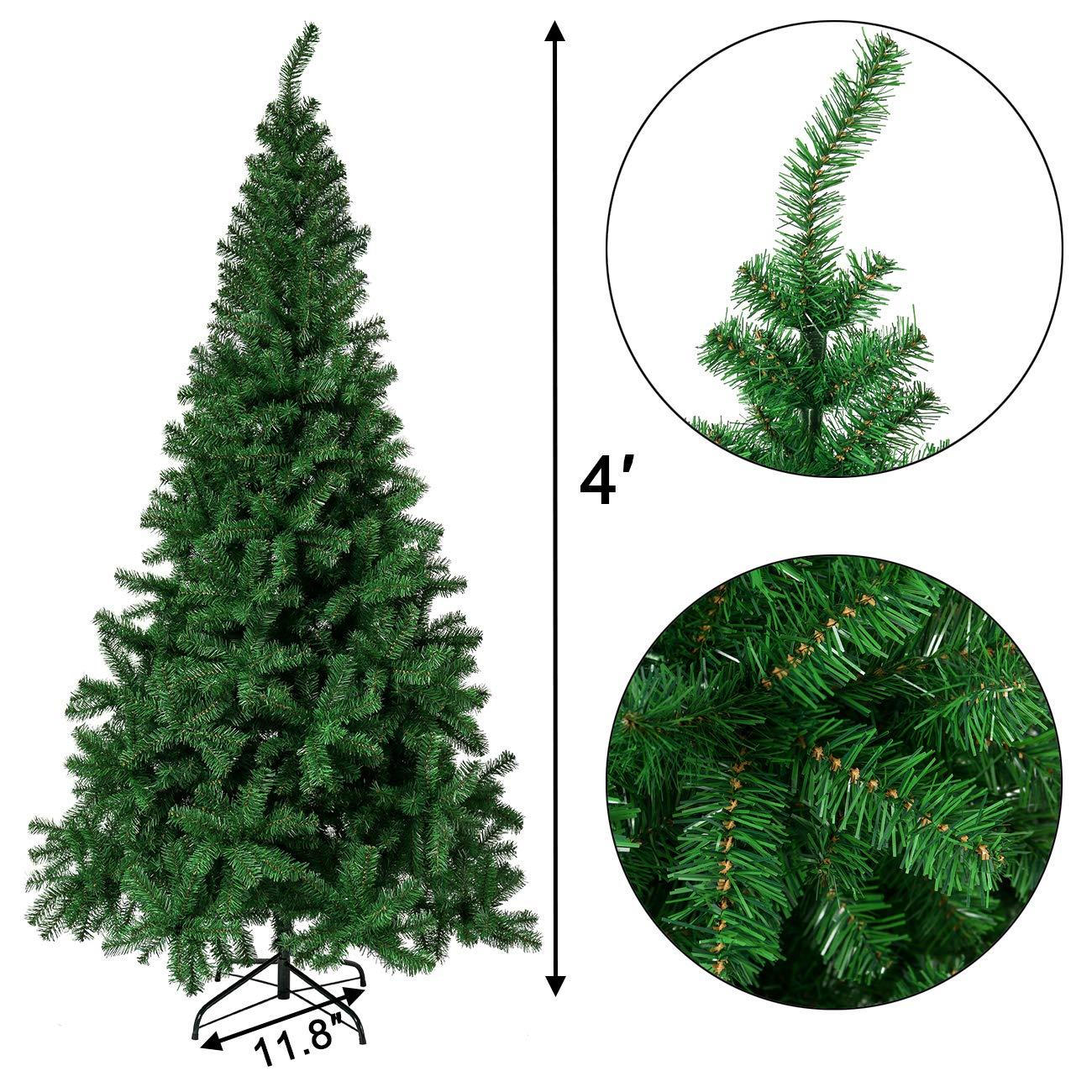 Sunnyglade 4 FT Premium Artificial Christmas Tree 400 Tips Full Tree Easy to Assemble with Christmas Tree Stand (4ft)