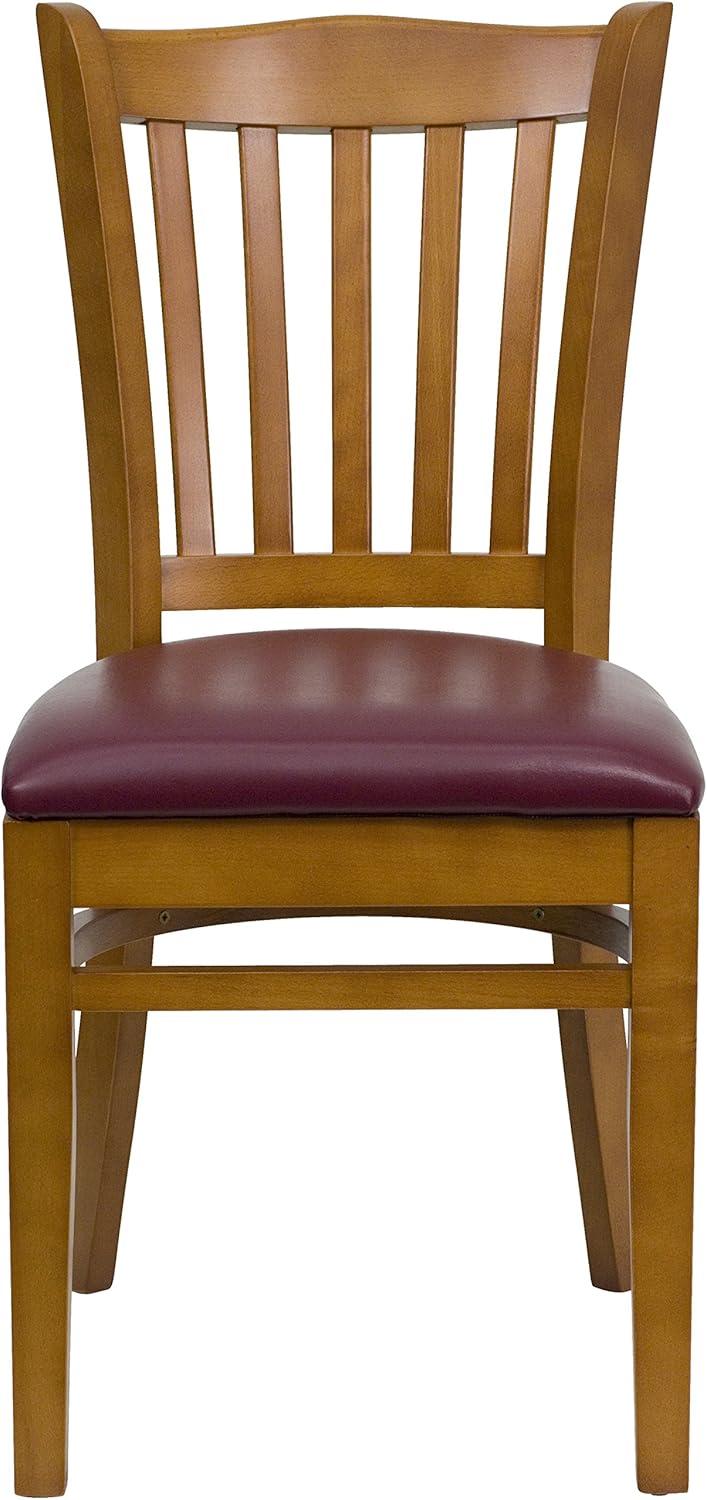 Flash Furniture Vertical Slat Back Wooden Restaurant Chair