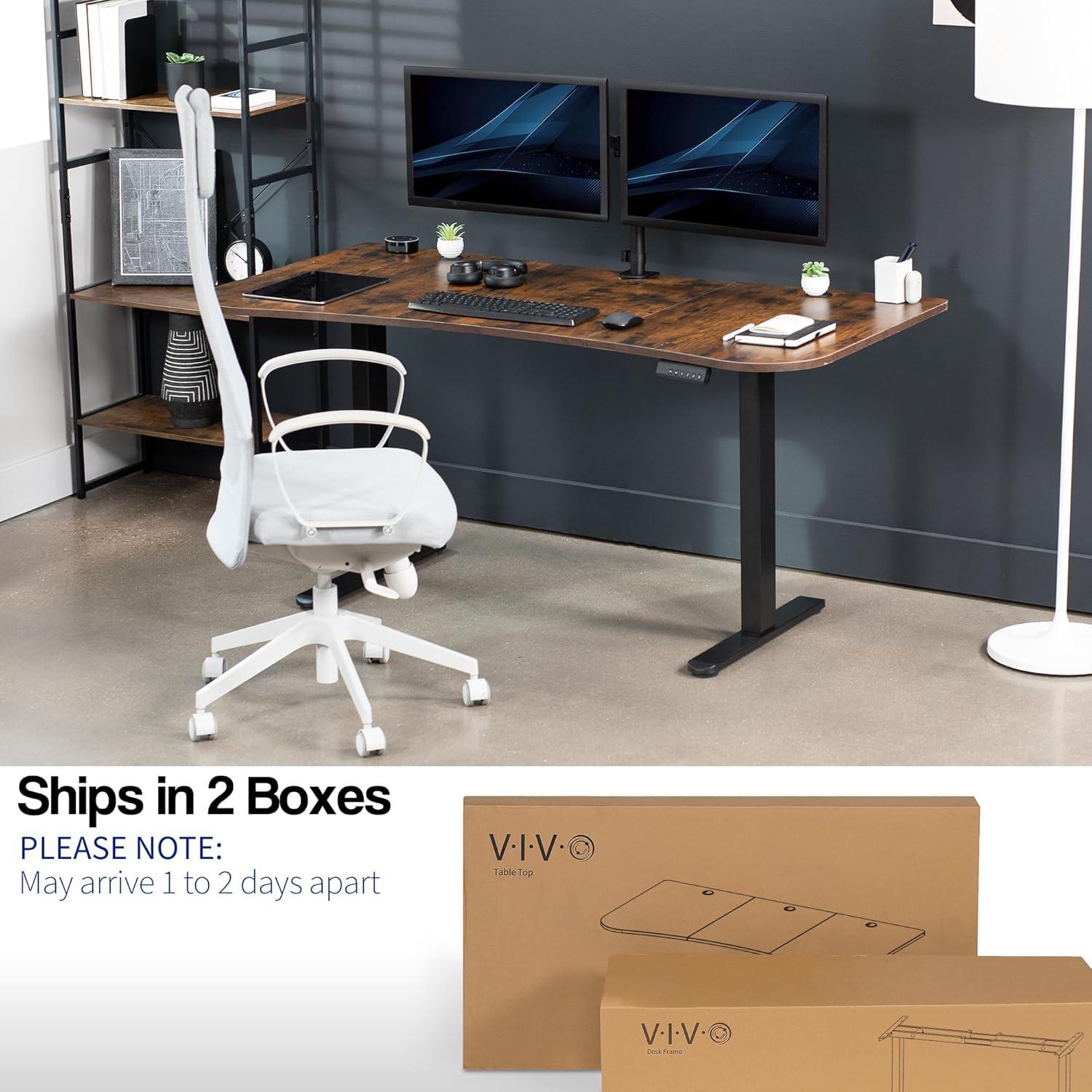 VIVO Electric 63" x 32" Stand Up Desk, E2B1B series