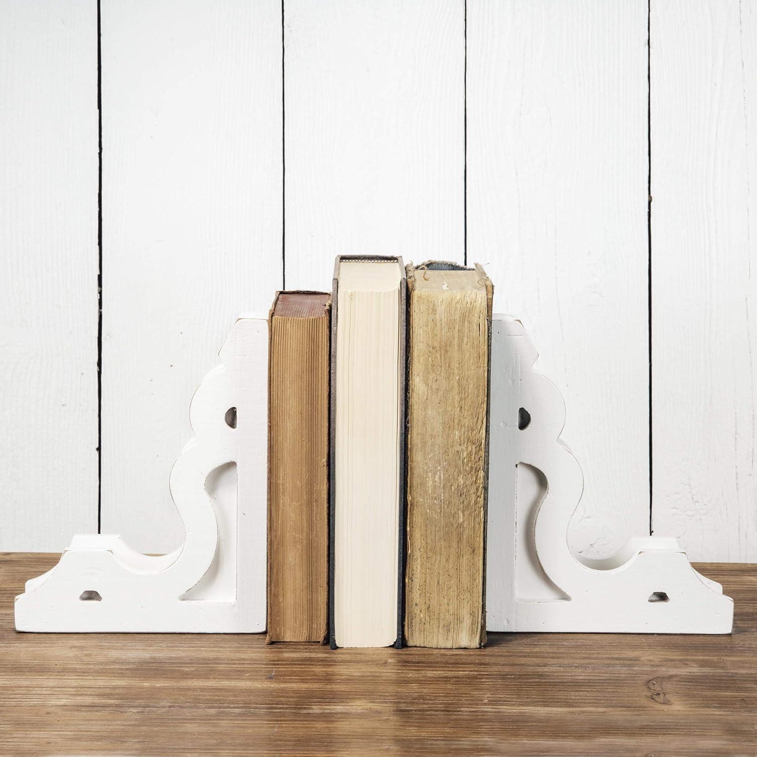 Set of 2 Wood Corbel Bookends - Foreside Home & Garden