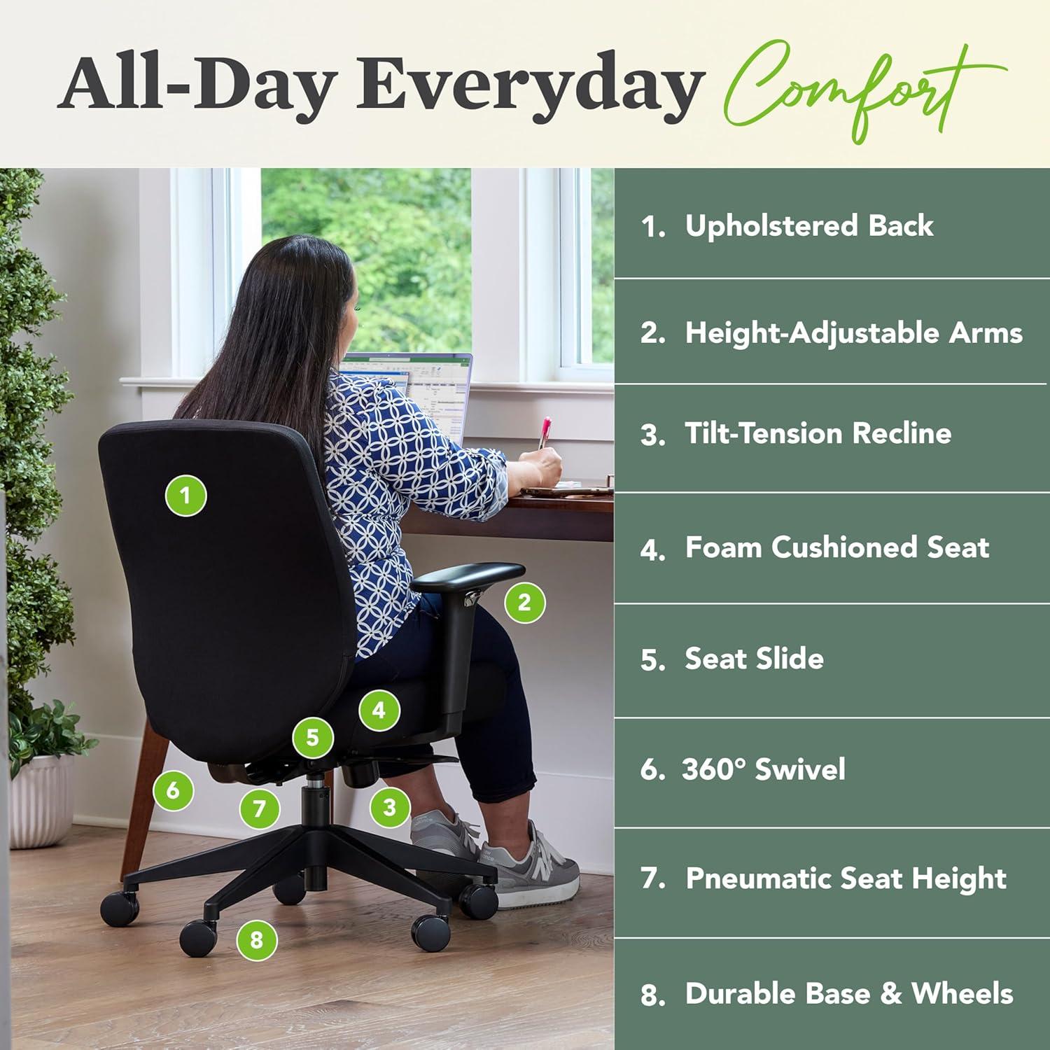 HON HON Altern Ergonomic Low Back Home Office Chair Height Adjustable Arms Seat Slide