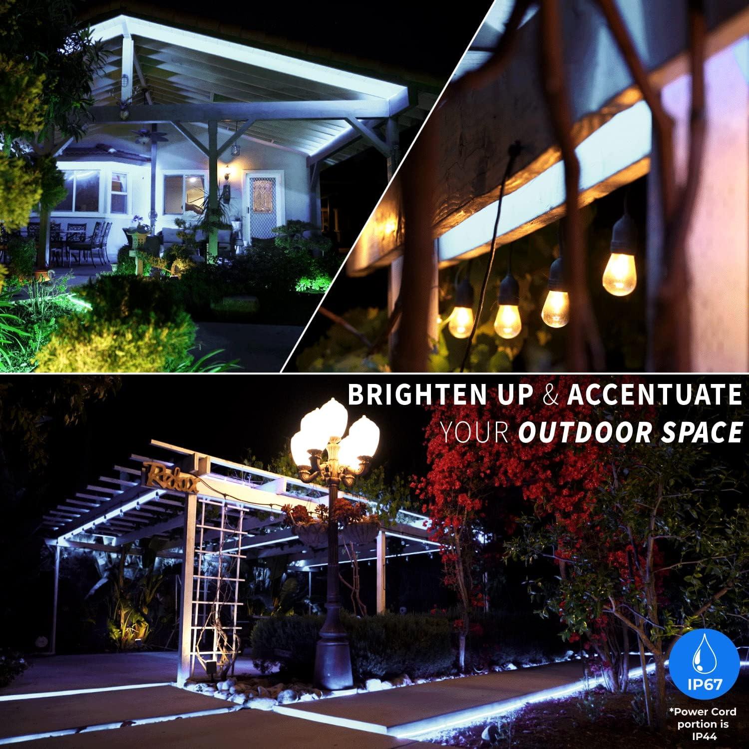 Cool White 3/8" LED Rope Lights | IP65 Indoor/Outdoor Lighting