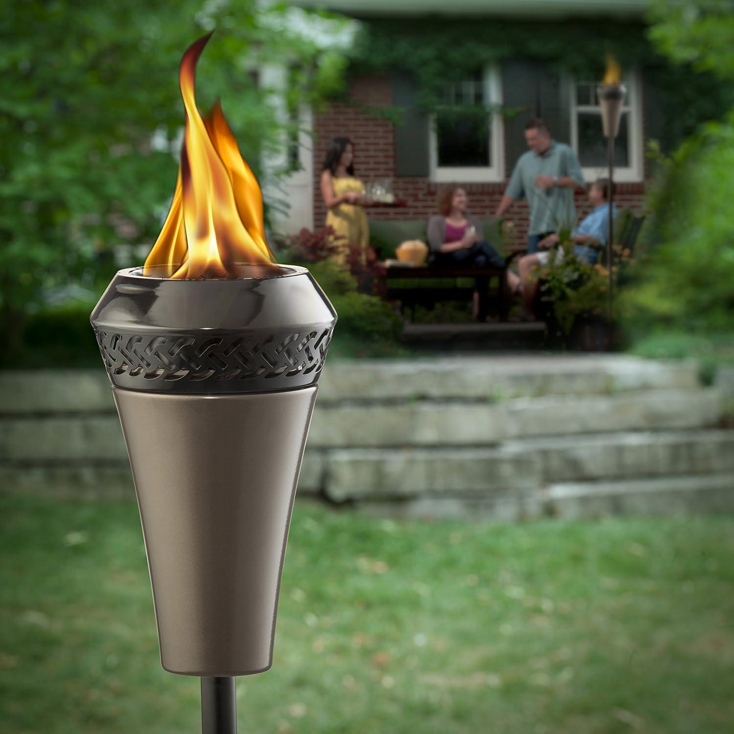 Tiki Brand 66-inch Island King Large Flame Torch Gunmetal Finish