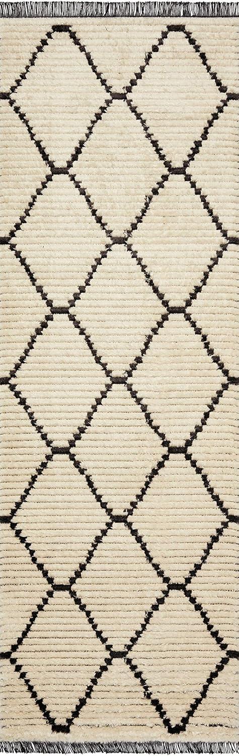 Chris Loves Julia x Loloi Alice Geometric Cream/Charcoal Rug