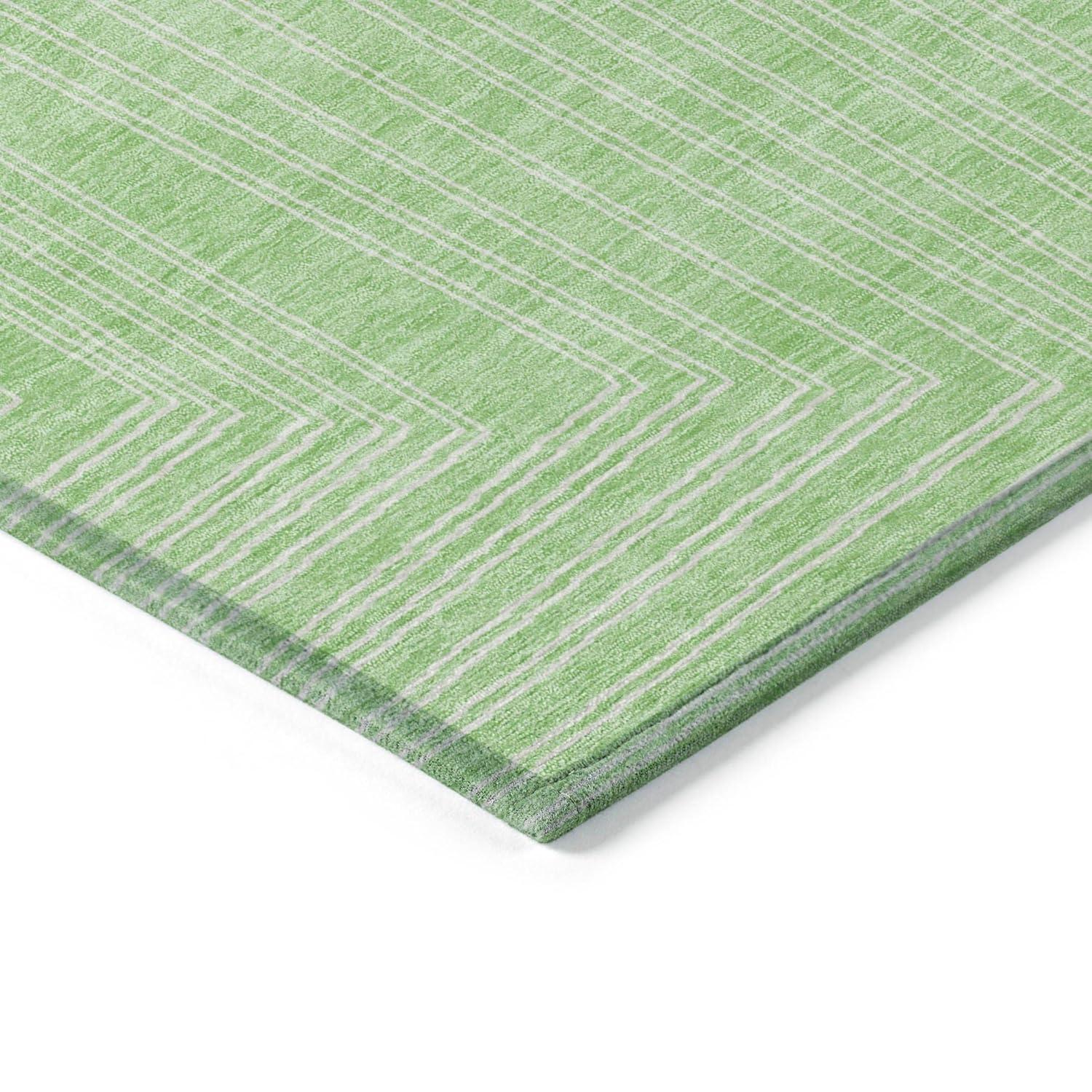 Addison Rugs Chantille Indoor/Outdoor Transitional Geometric, Abstract Mint Washable Rectangle Rug, 2'6" x 3'10"