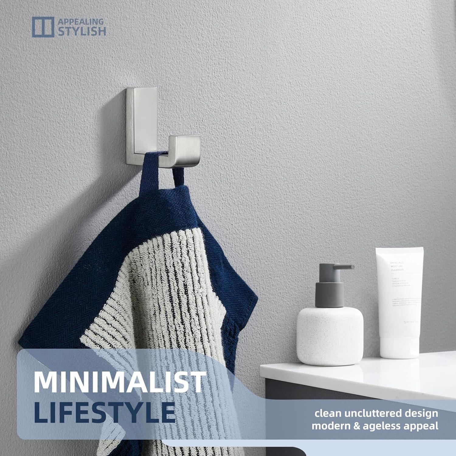 AngleSimple Stainless Steel Bathroom Wall Mounting Robe Hook KA082