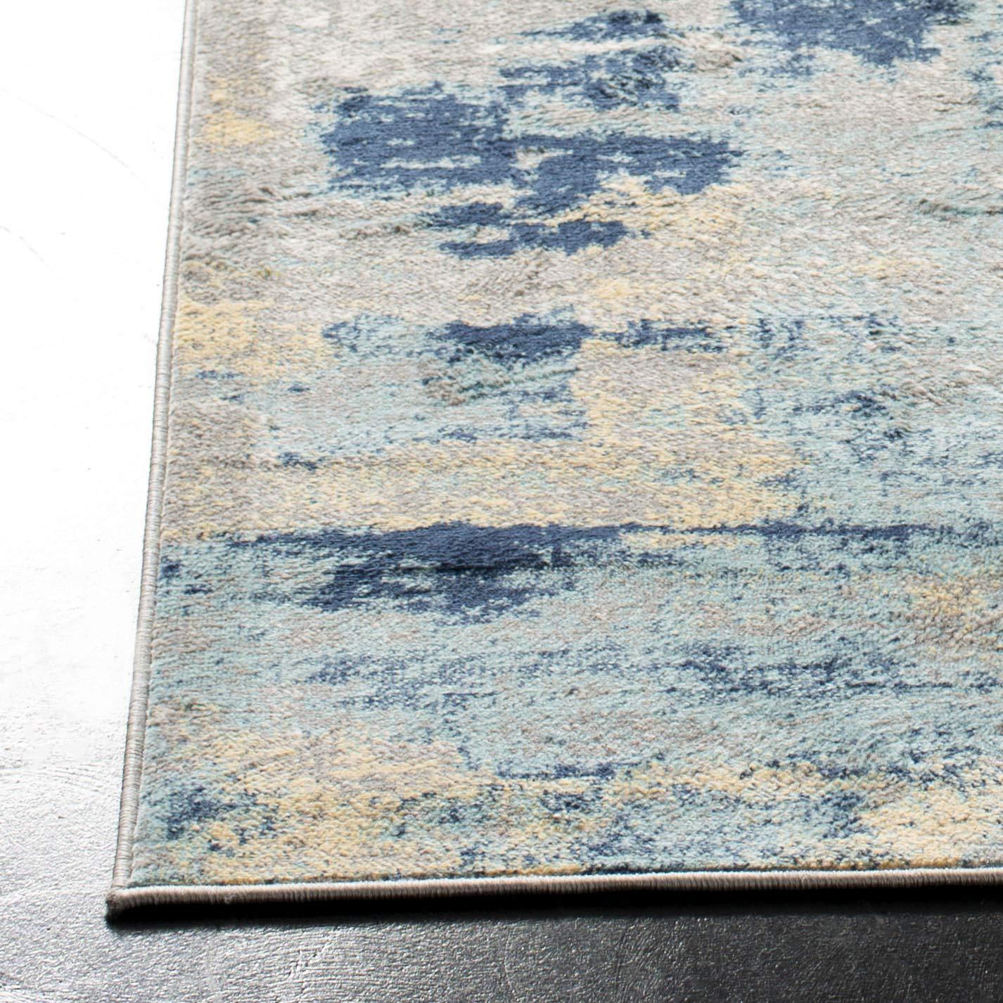 Jasper JSP101 Power Loomed Accent Rug - Grey/Gold - 3'x5' - Safavieh