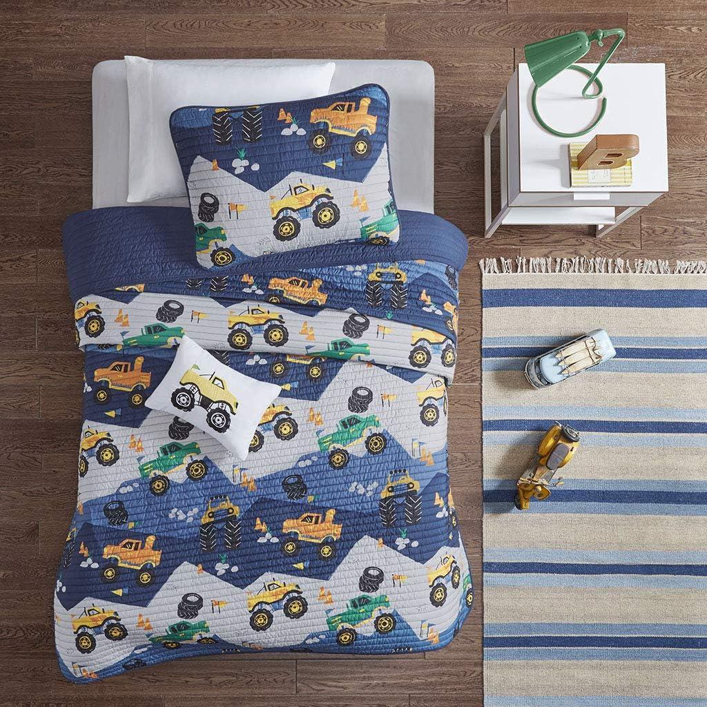 Nash Monster Truck Microfiber Reversible Quilt Set