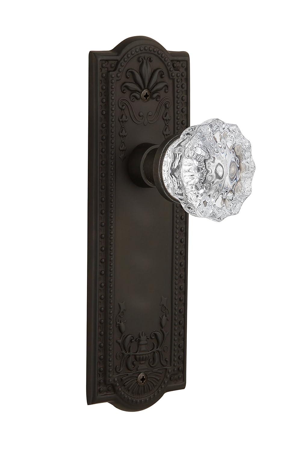 Meadows Plate with Crystal Door Knob