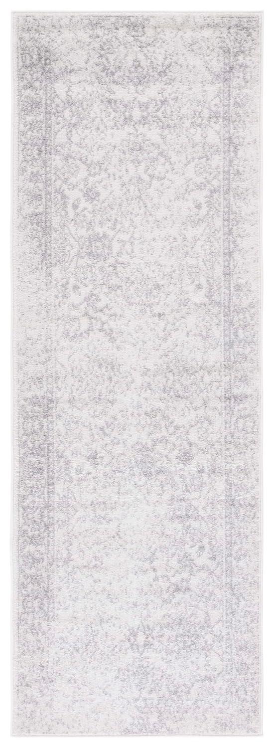 Adirondack ADR109 Machine Made Indoor Runner - Ivory/Silver - 2'-6"x20' - Safavieh