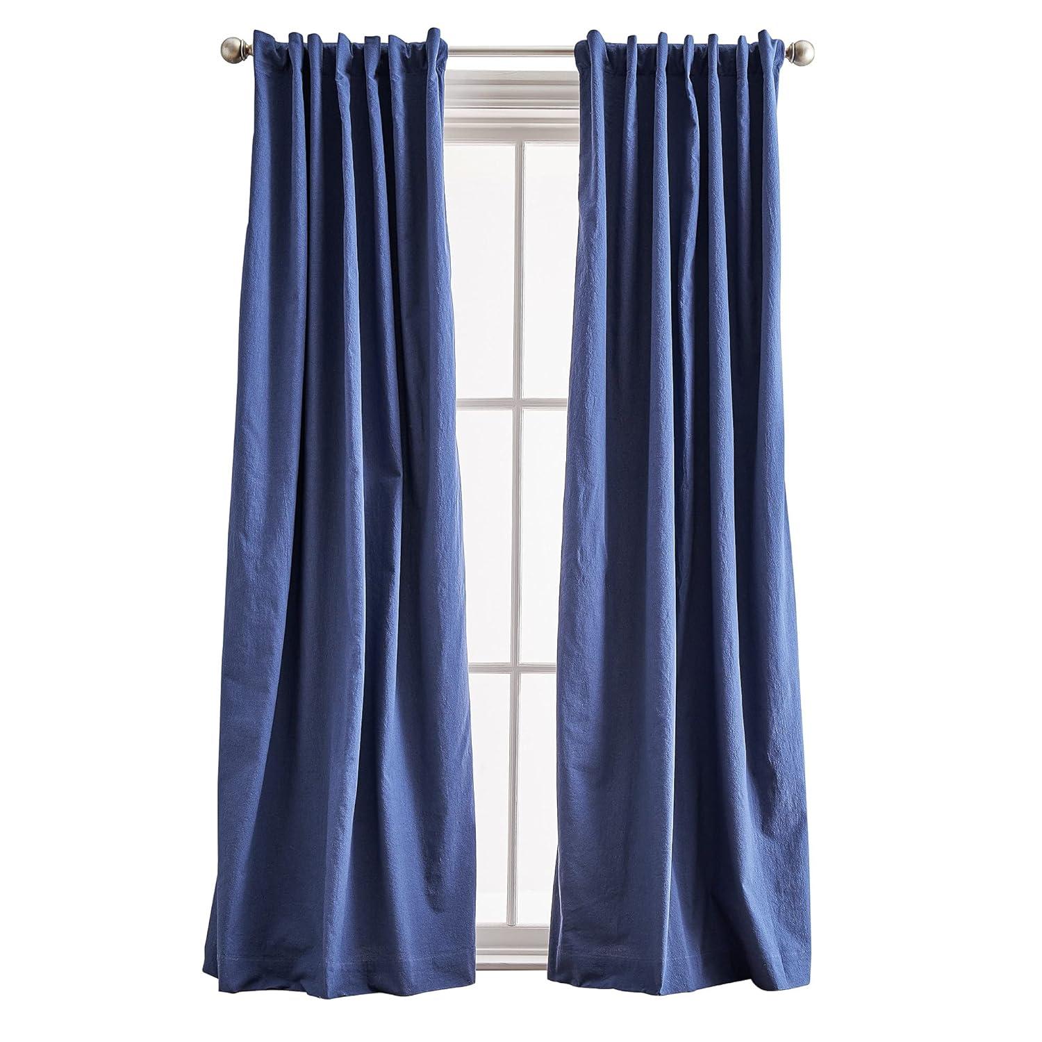 Peri Home Cotton Blend Room Darkening Curtains / Drapes Pair (Set of 2)