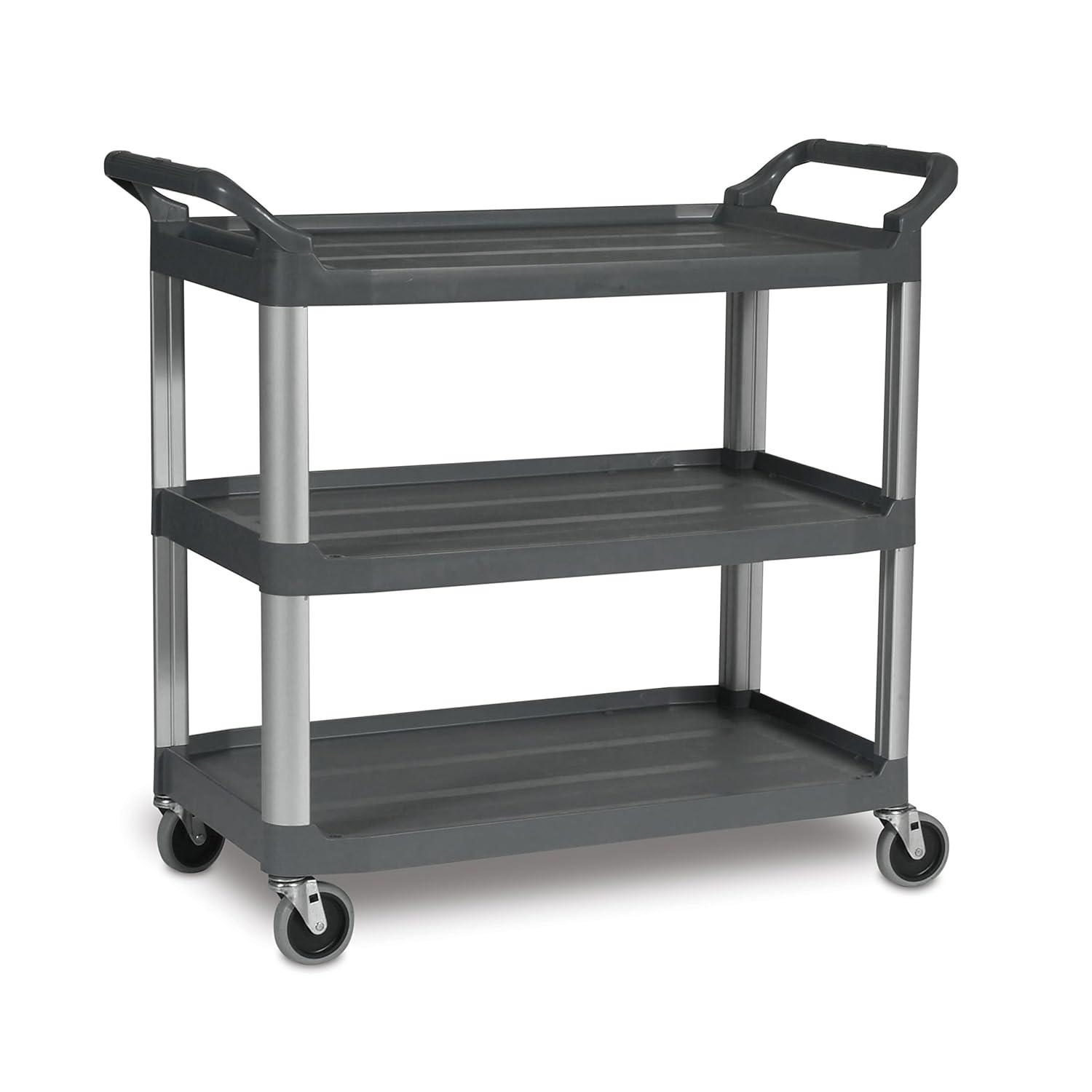 Rubbermaid Commercial Utility Cart,300 lb. Load Cap., PE FG409100GRAY