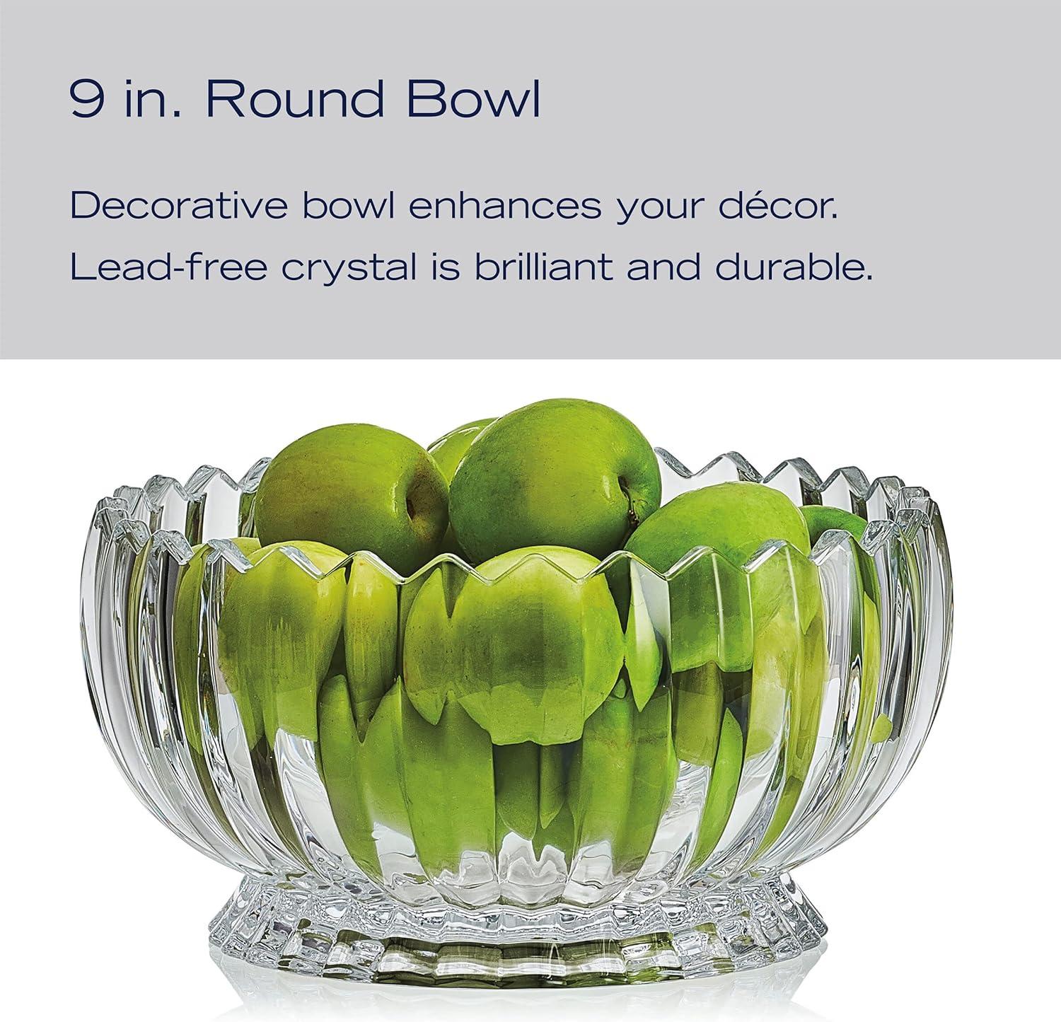 Mikasa Mikasa Estate 9 in. Decorative Footed Glass Bowl