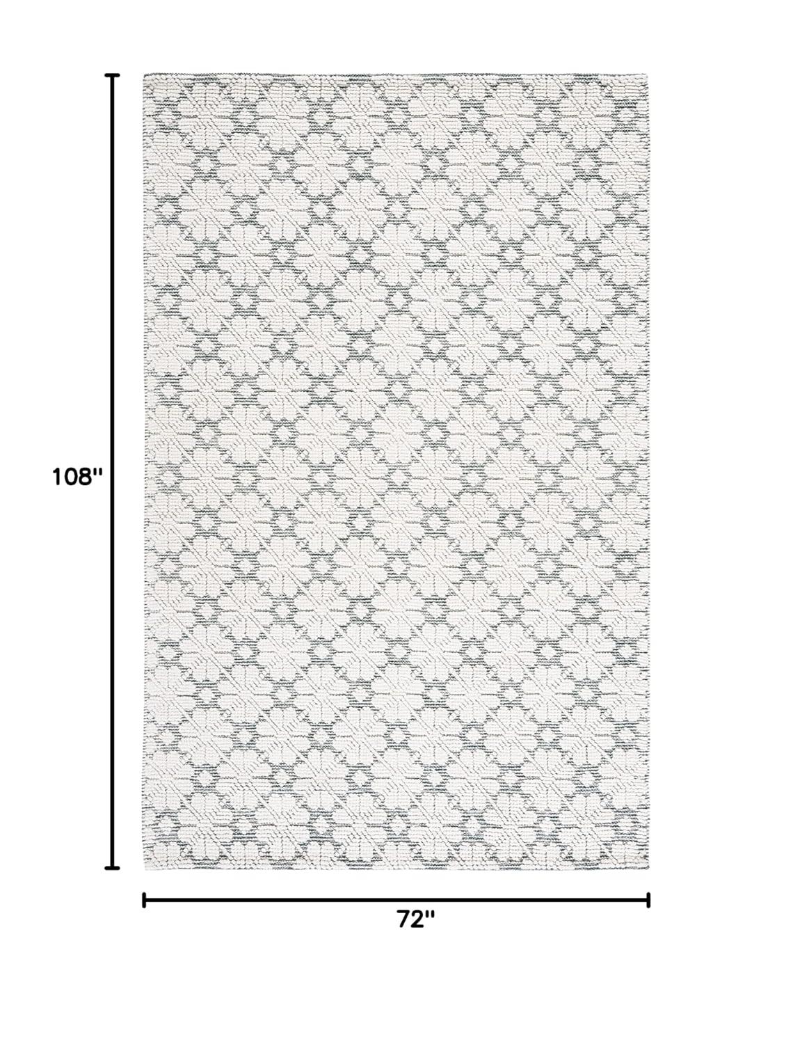 Vermont VRM303 Hand Woven Area Rug - Ivory/Green - 6'x9' - Safavieh.