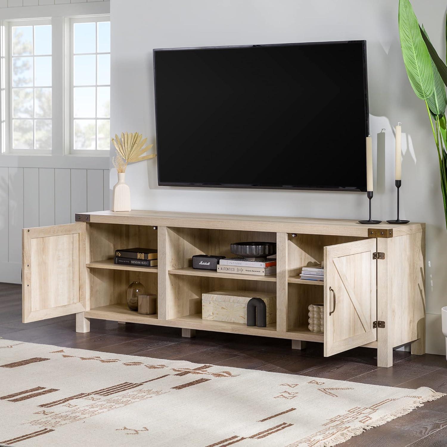 WE Furniture 70" Modern Farmhouse Styled TV Stand