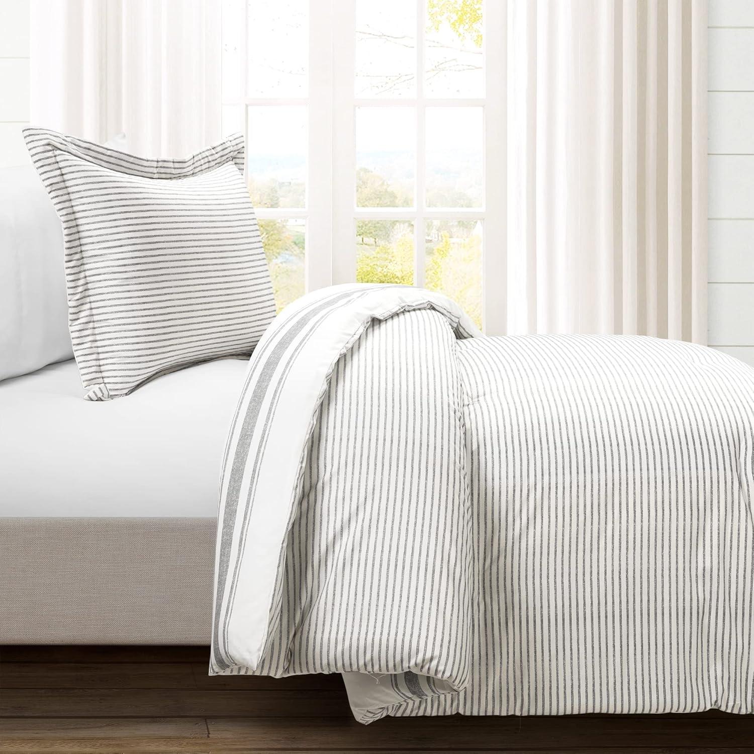 Farmhouse Standard Cotton Reversible Comforter Set