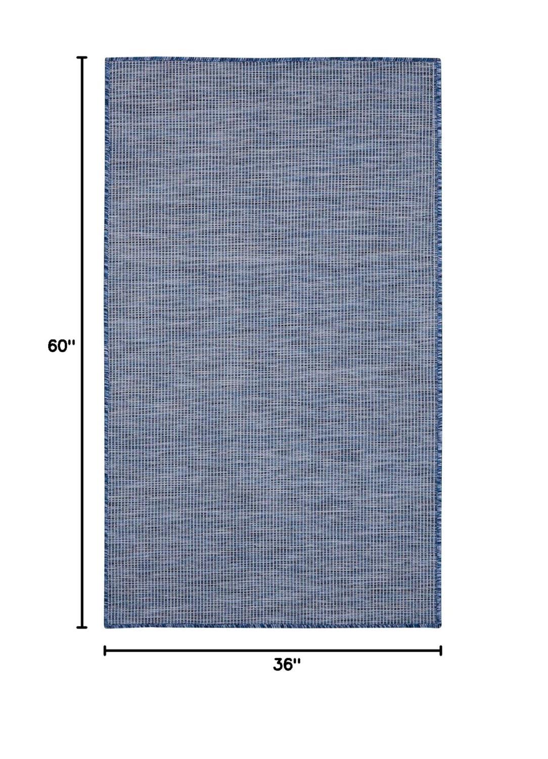 Nourison Positano POS01 Indoor/outdoor Area Rug - Navy Blue 3' x 5'