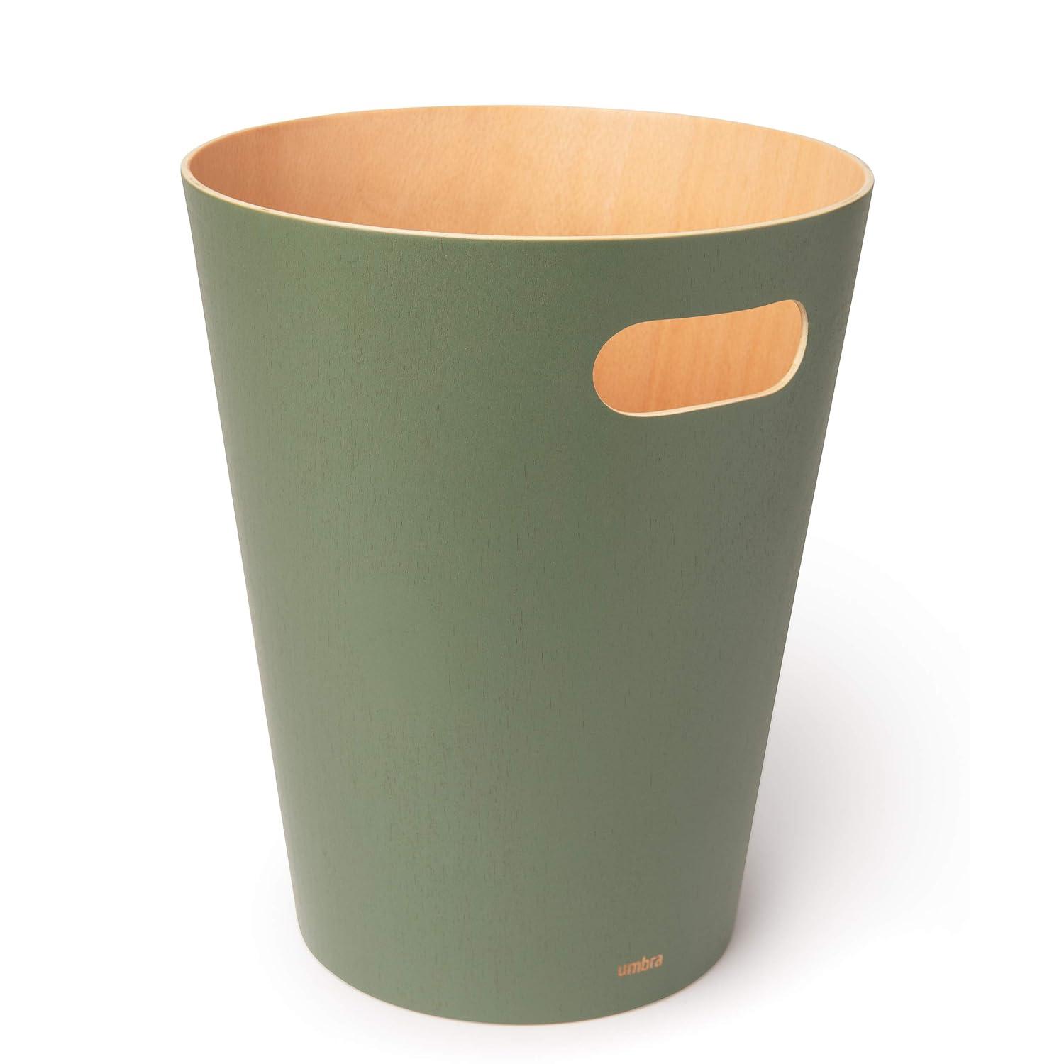 Umbra Woodrow Manufactured Wood Open Waste Basket - 2.25 Gallons