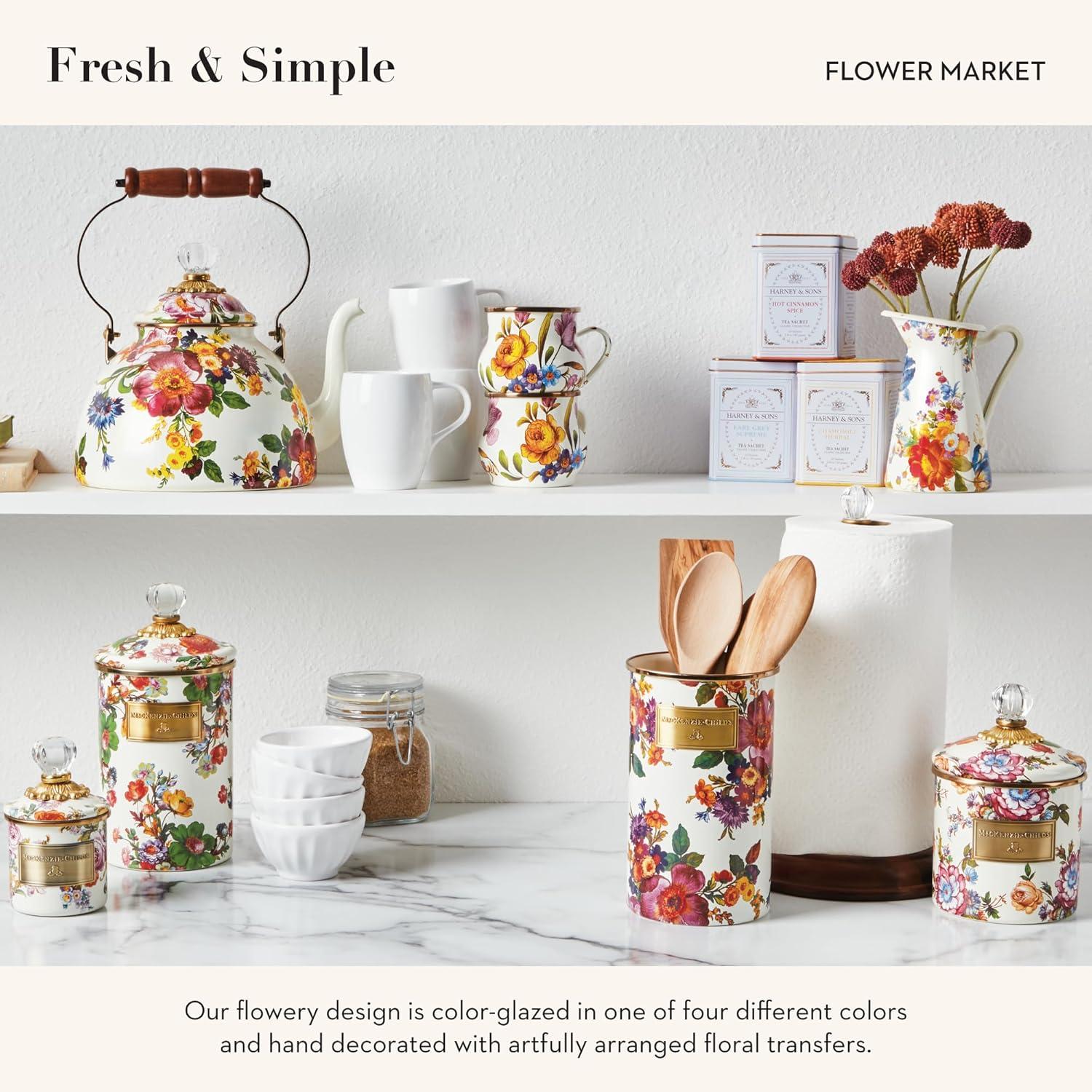 Flower Market 2 Quart Tea Kettle