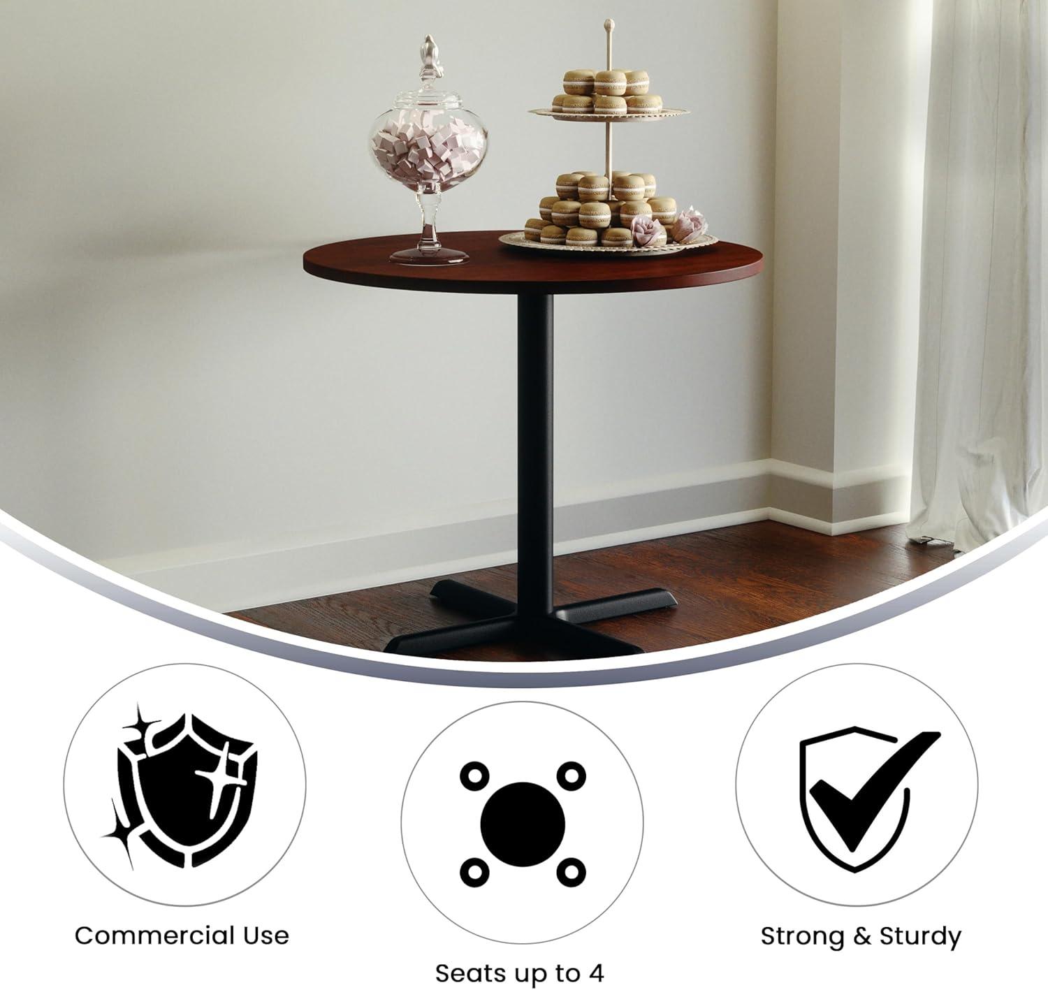 Flash Furniture 36" Round Multi-Purpose Conference Table - Meeting Table for Office