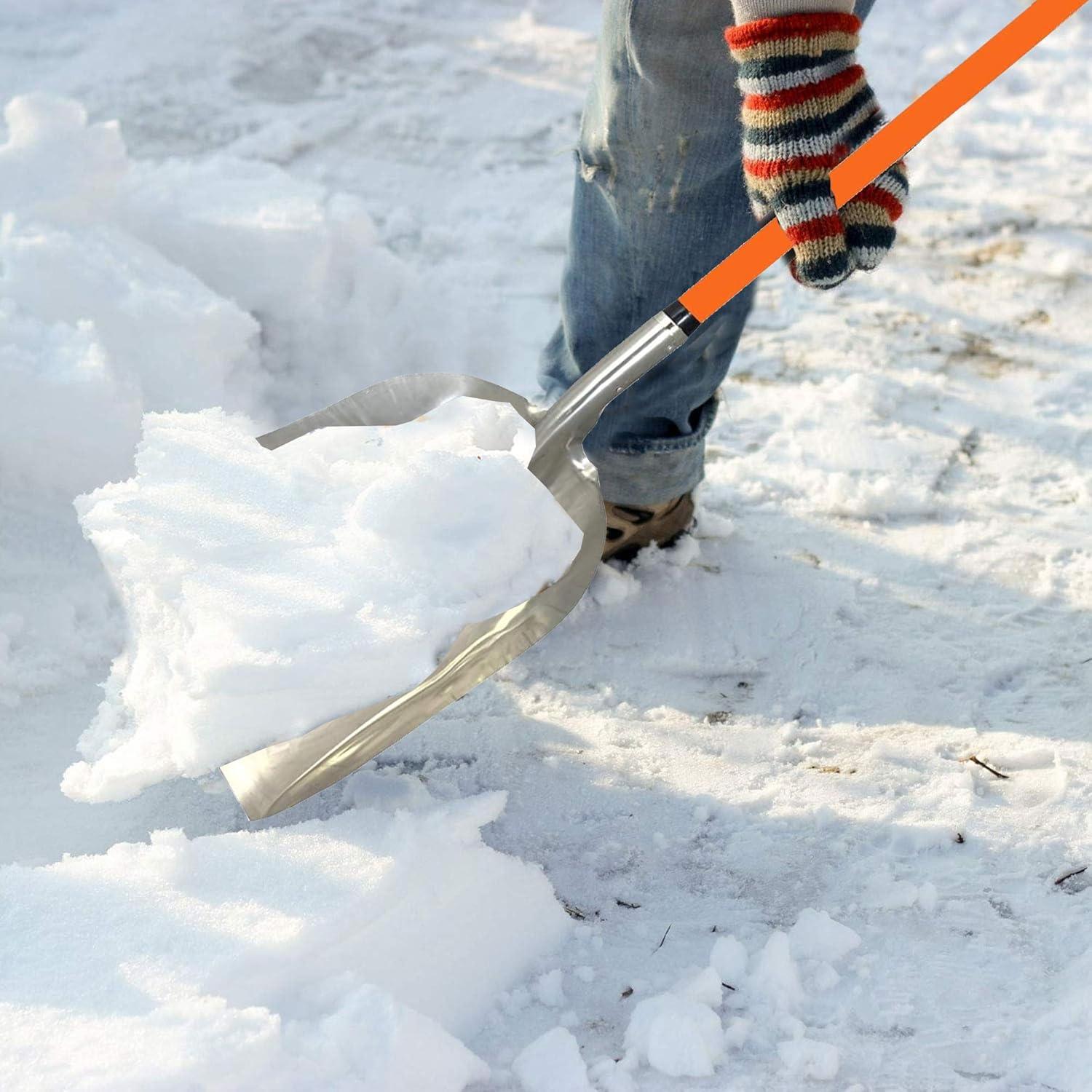 Ashmanonline Aluminium 48 Inch Snow Shovel with Large Head and Durable Handle (2 Pack)